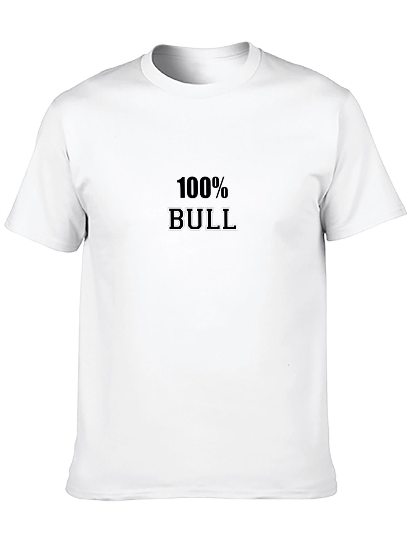 Black 100% Bull Black Graphic Tee - Statement Shirt view 10