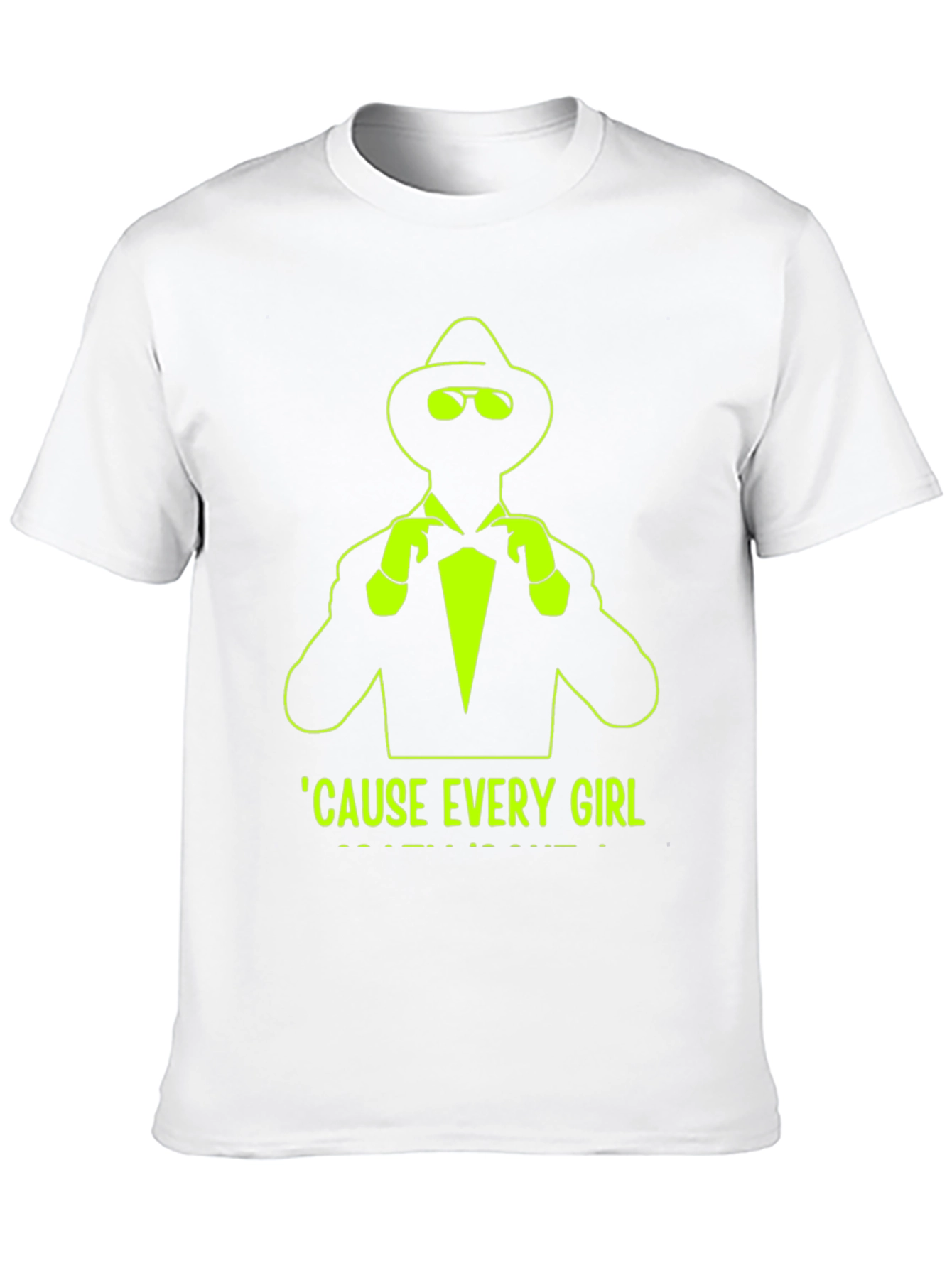 Black Mystery Man Graphic Tee - Cause Every Girl... view 10