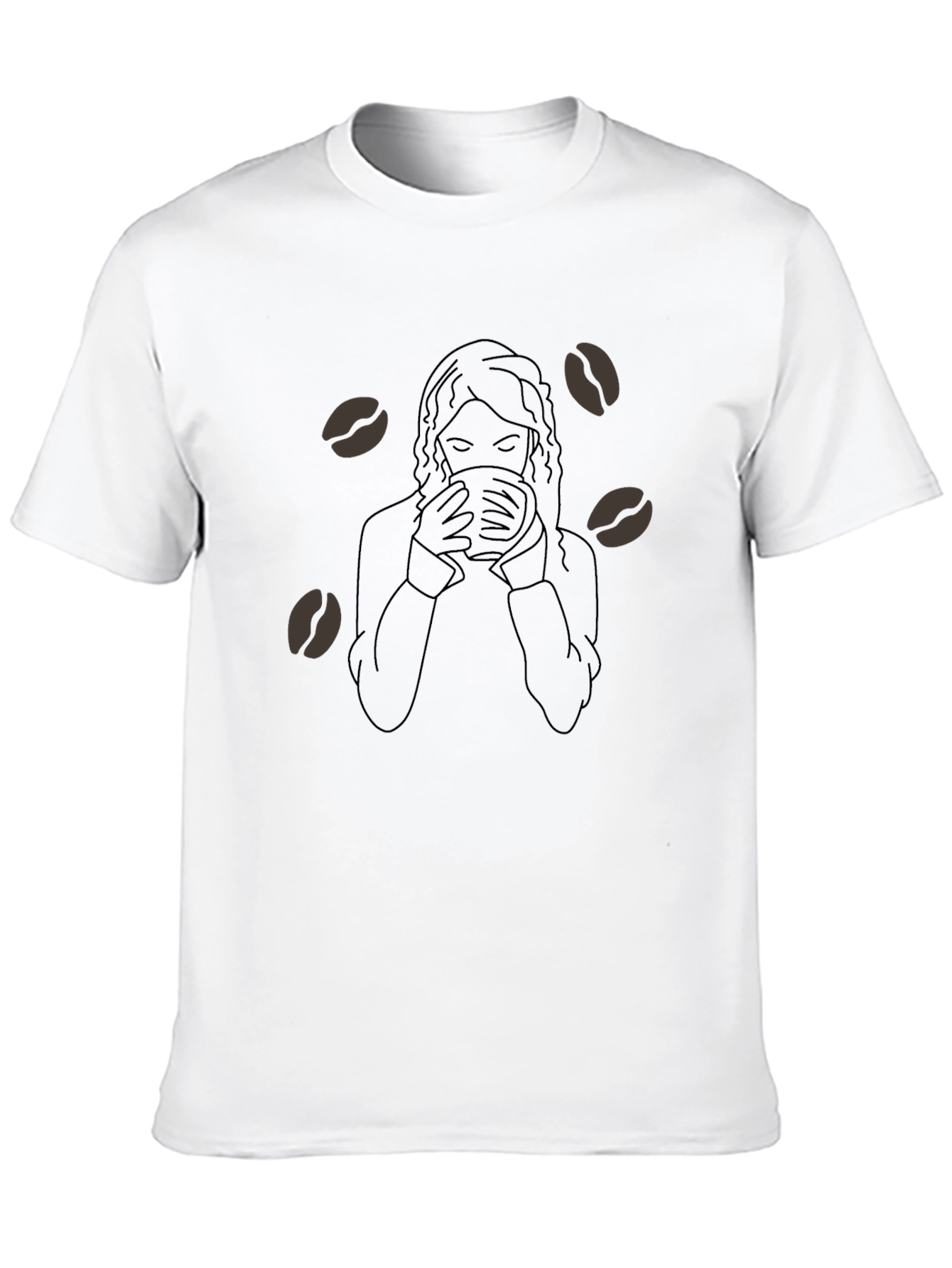 Black Coffee Lover Graphic Tee - Unisex Black T-Shirt view 10