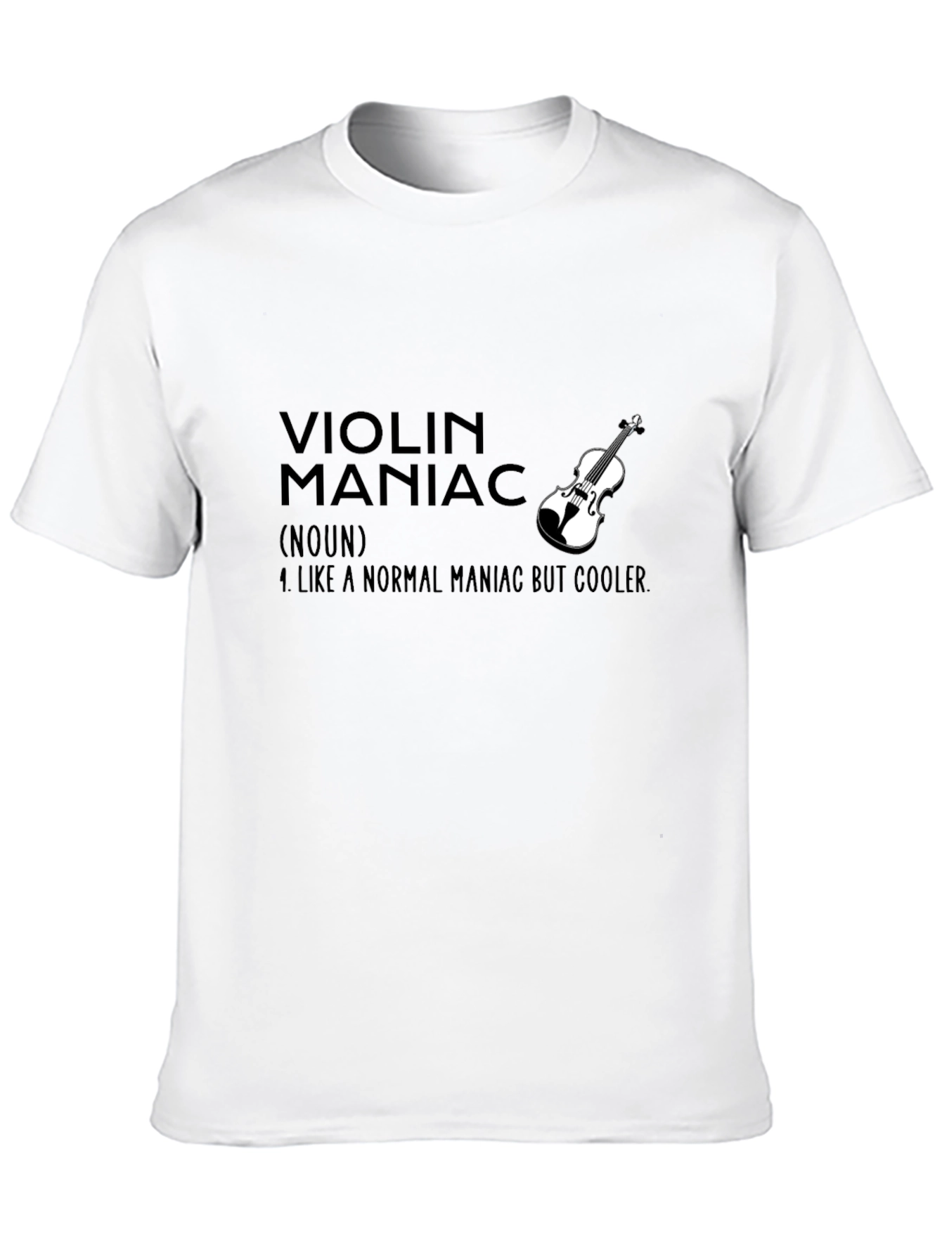 Black Violin Maniac Graphic Tee - Cool Musician T-Shirt view 10