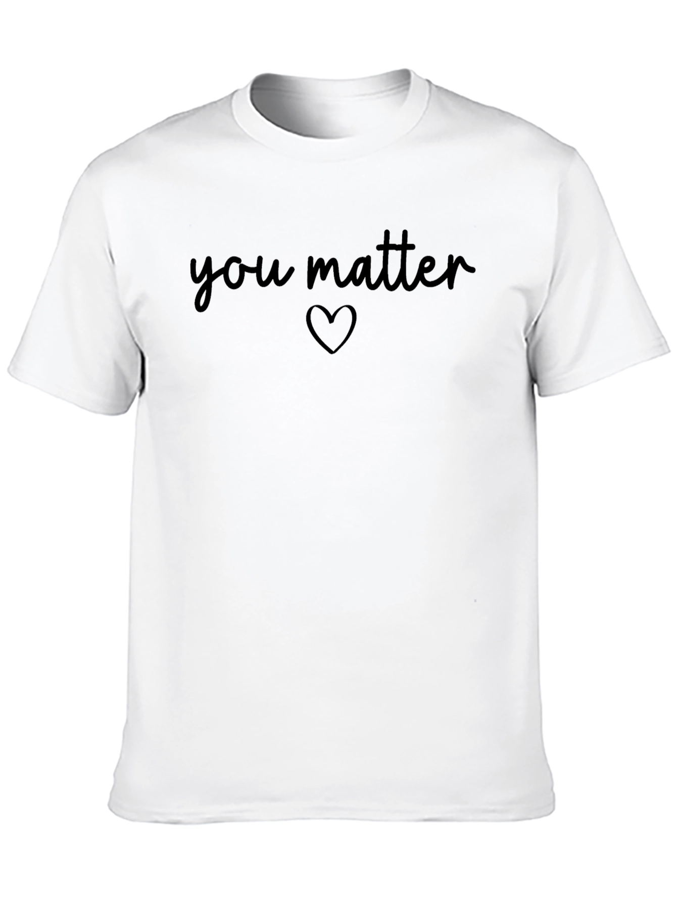 Black You Matter Graphic Tee - Black Casual T-Shirt view 10
