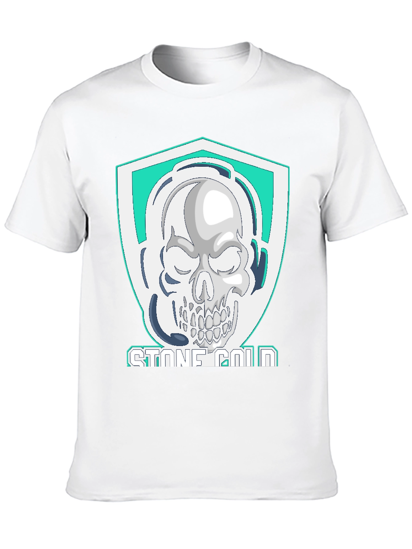 Black Stone Cold Skull T-Shirt view 10