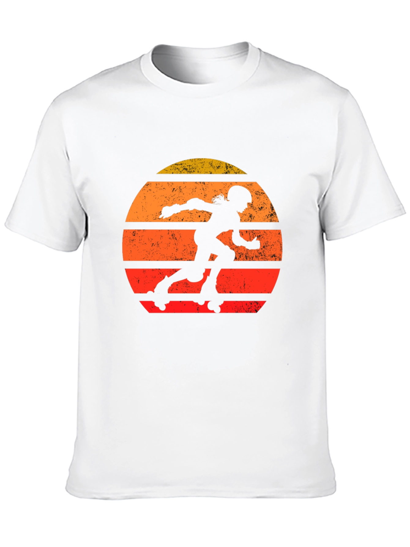 Black Retro Roller Derby T-Shirt - Vintage Style Skate Design view 10