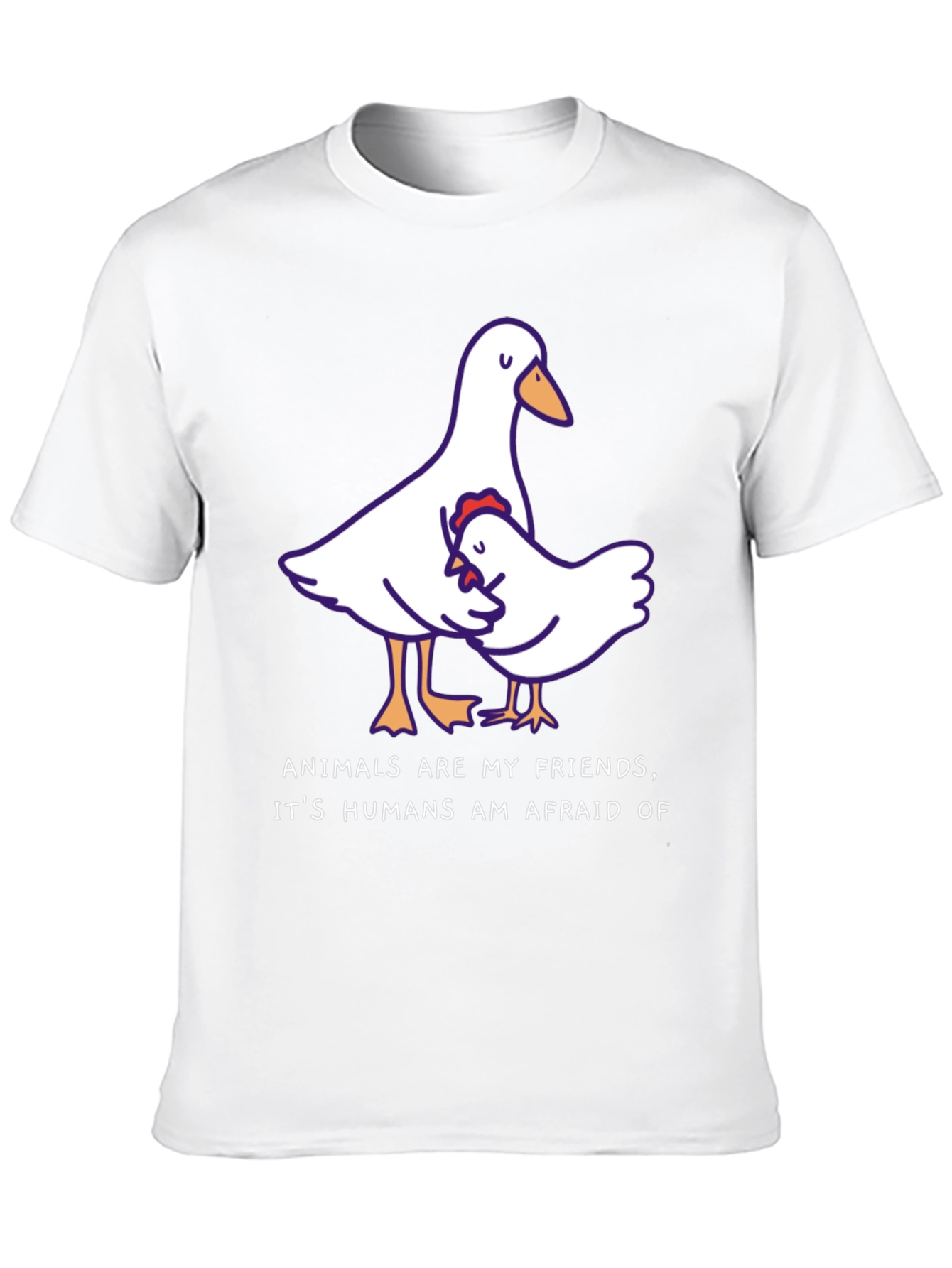 Black Animals Are My Friends T-Shirt, Black view 10