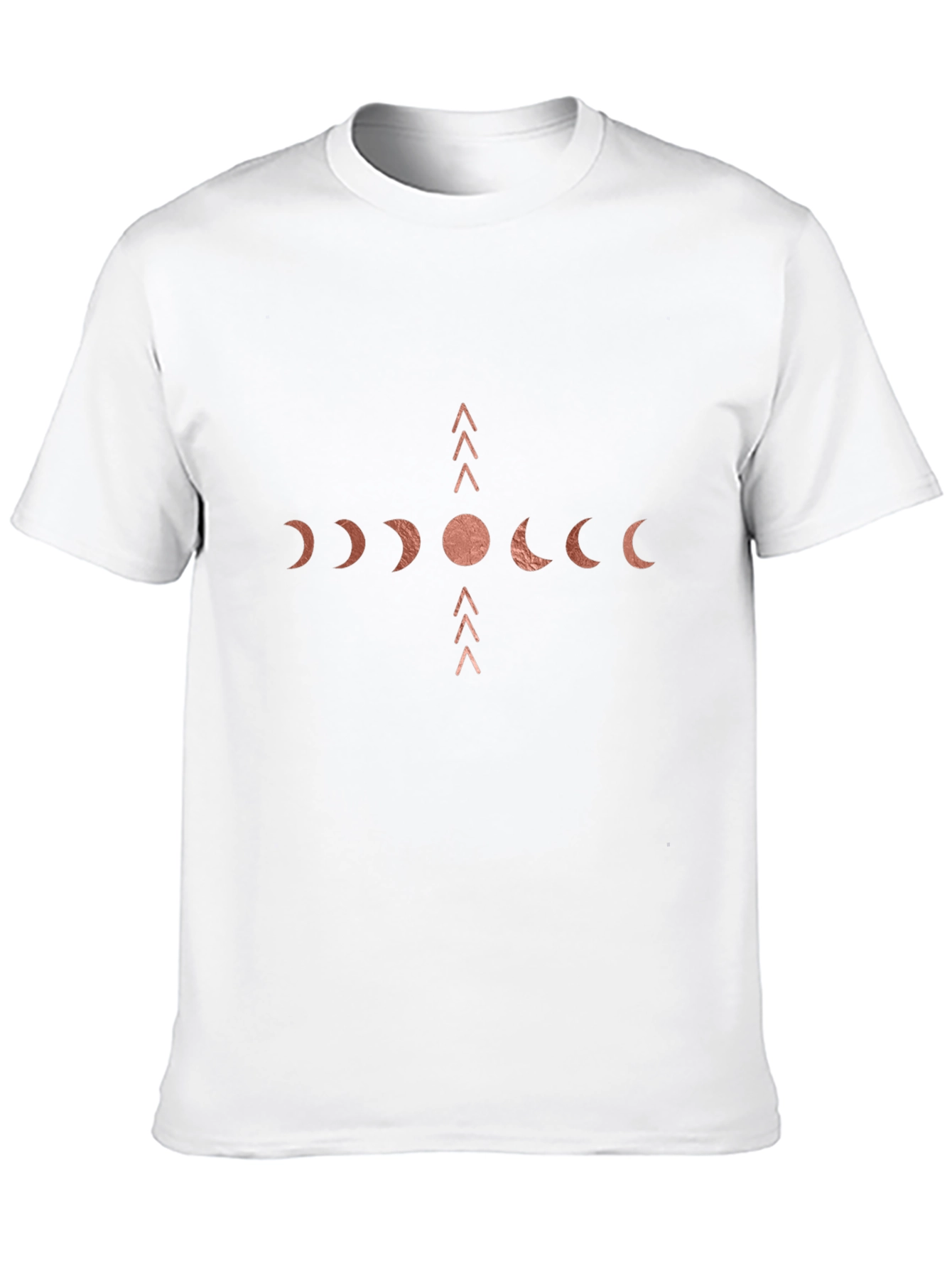 Black Men's Black Moon Phase Graphic T-Shirt view 10