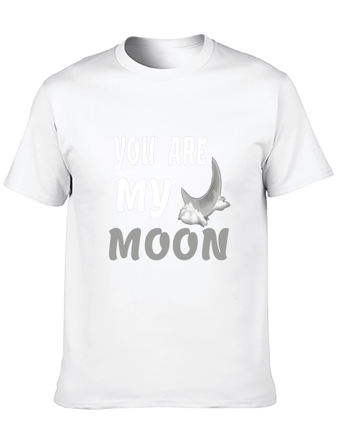 Black You Are My Moon Graphic T-Shirt - Trendy Black Tee view 10