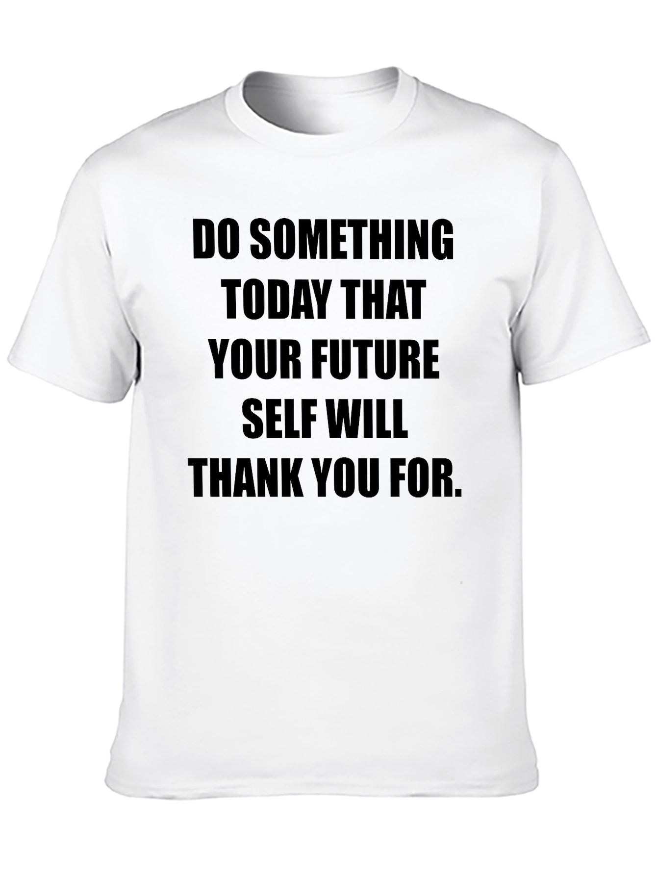 Black Inspirational Quote Black T-Shirt view 10