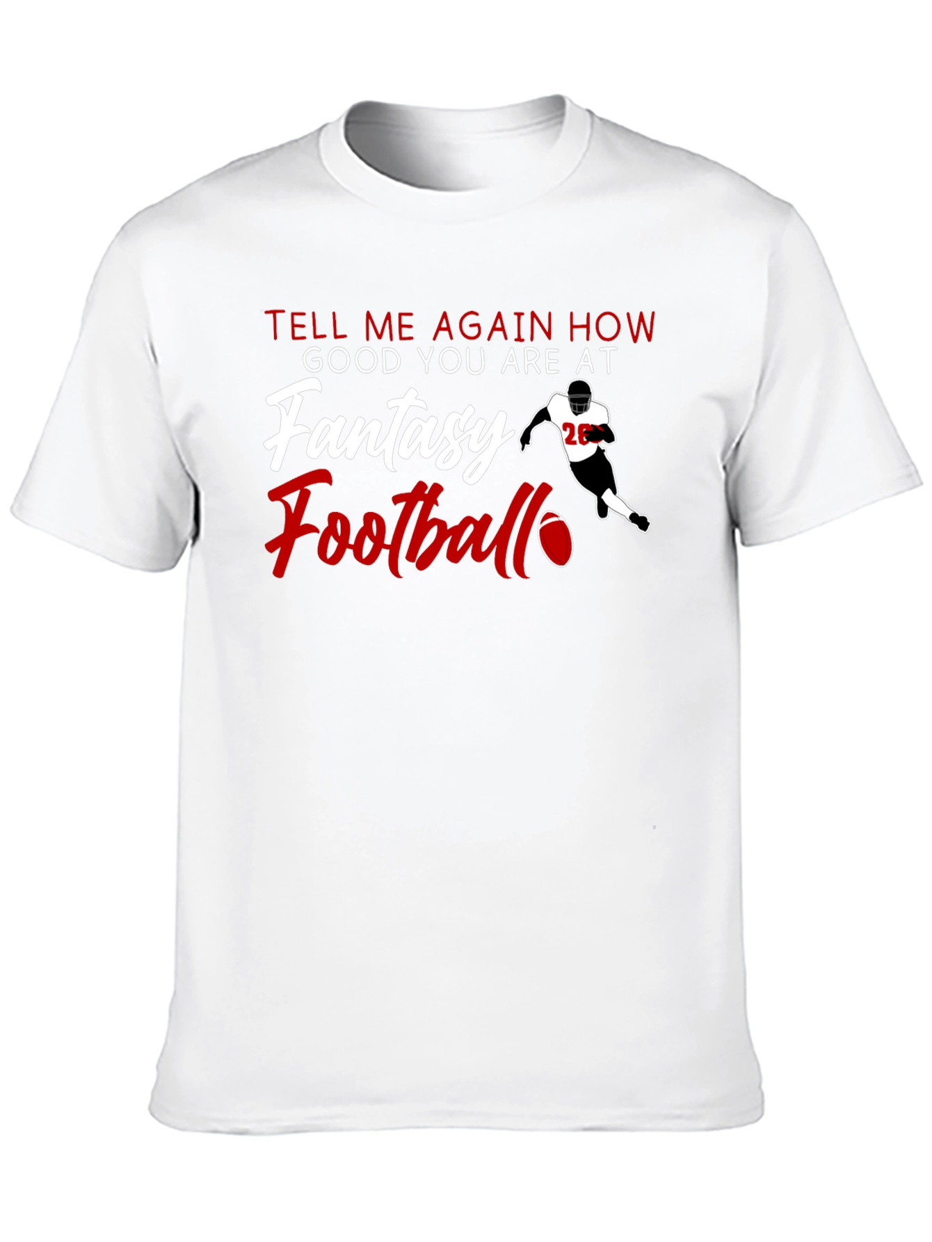 Black Fantasy Football T-Shirt - Tell Me Again view 10