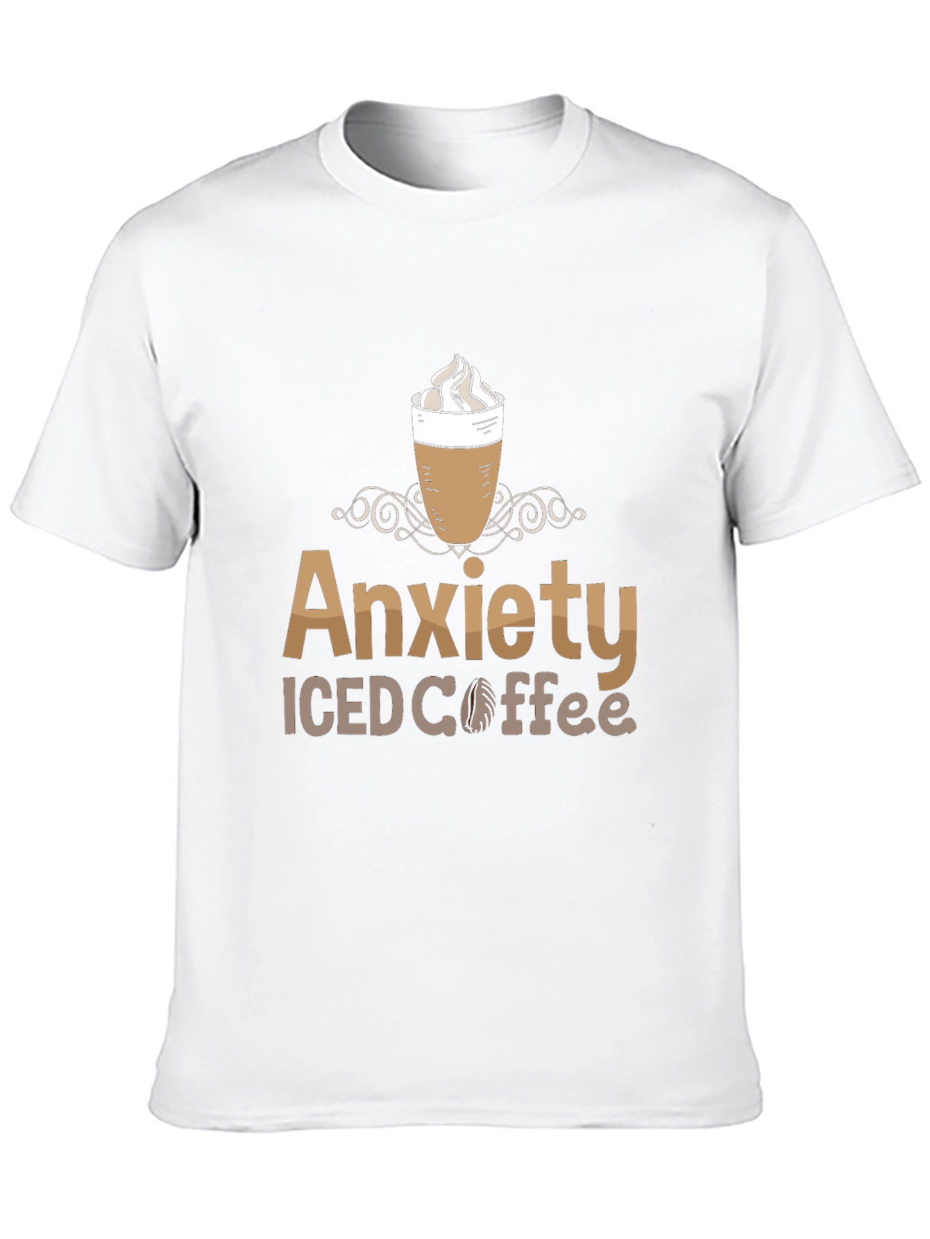 Black Anxiety Iced Coffee Graphic Tee - Comfort & Style view 10