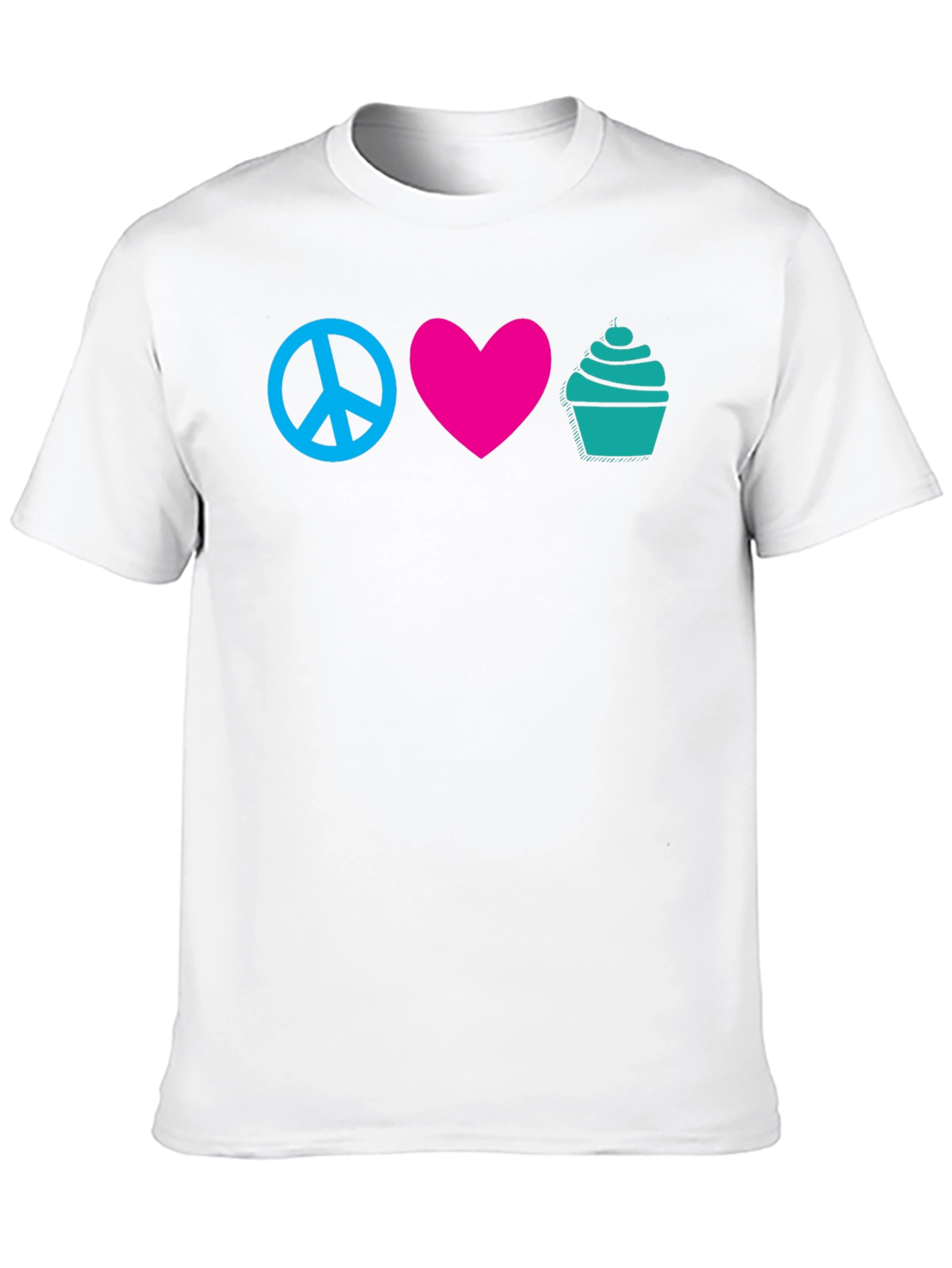 Black Peace Love Cupcakes Graphic Tee view 10