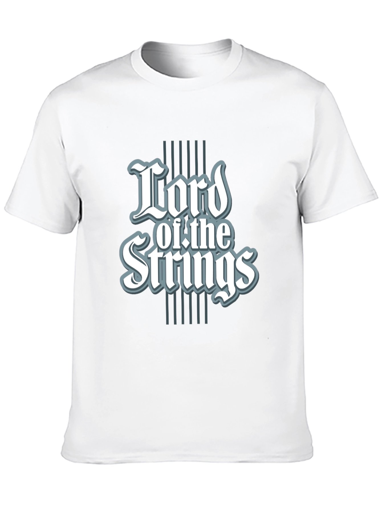Black Lord of the Strings Graphic Tee - Black Cotton T-Shirt view 10