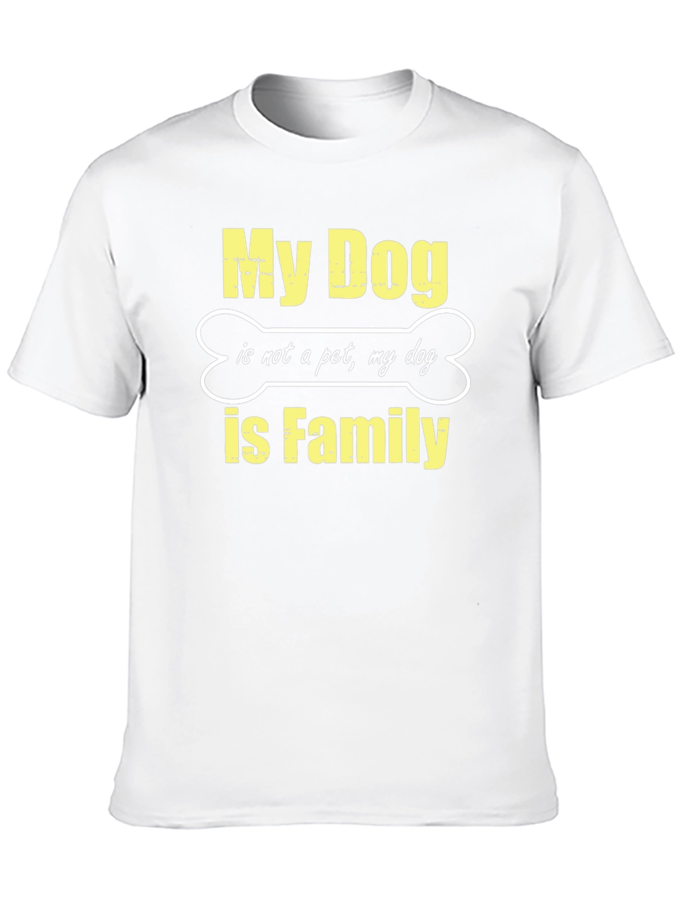 Black My Dog is Family Black T-Shirt view 10