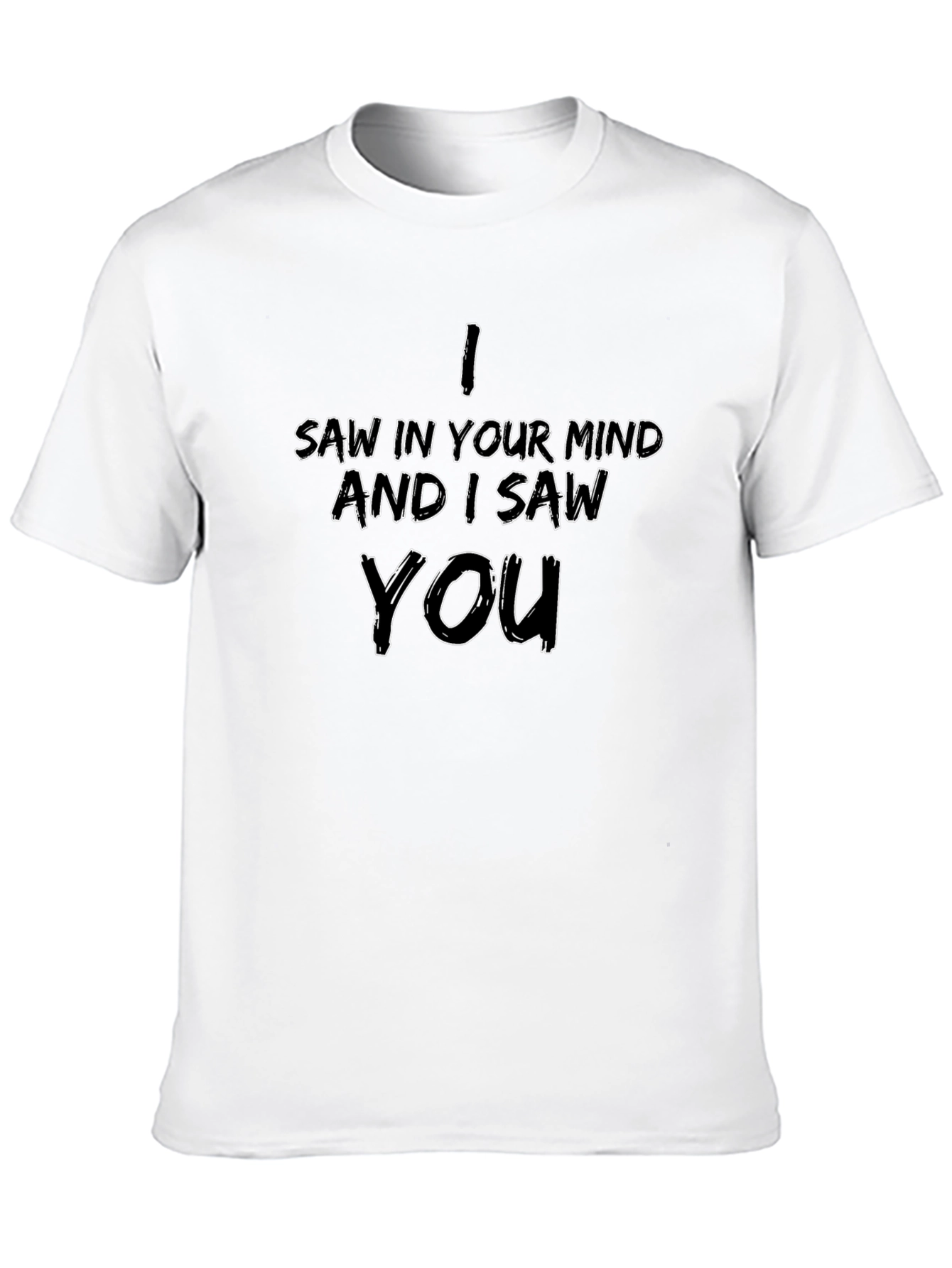 Black Mind's Eye Graphic Tee - I Saw In Your Mind T-Shirt view 10