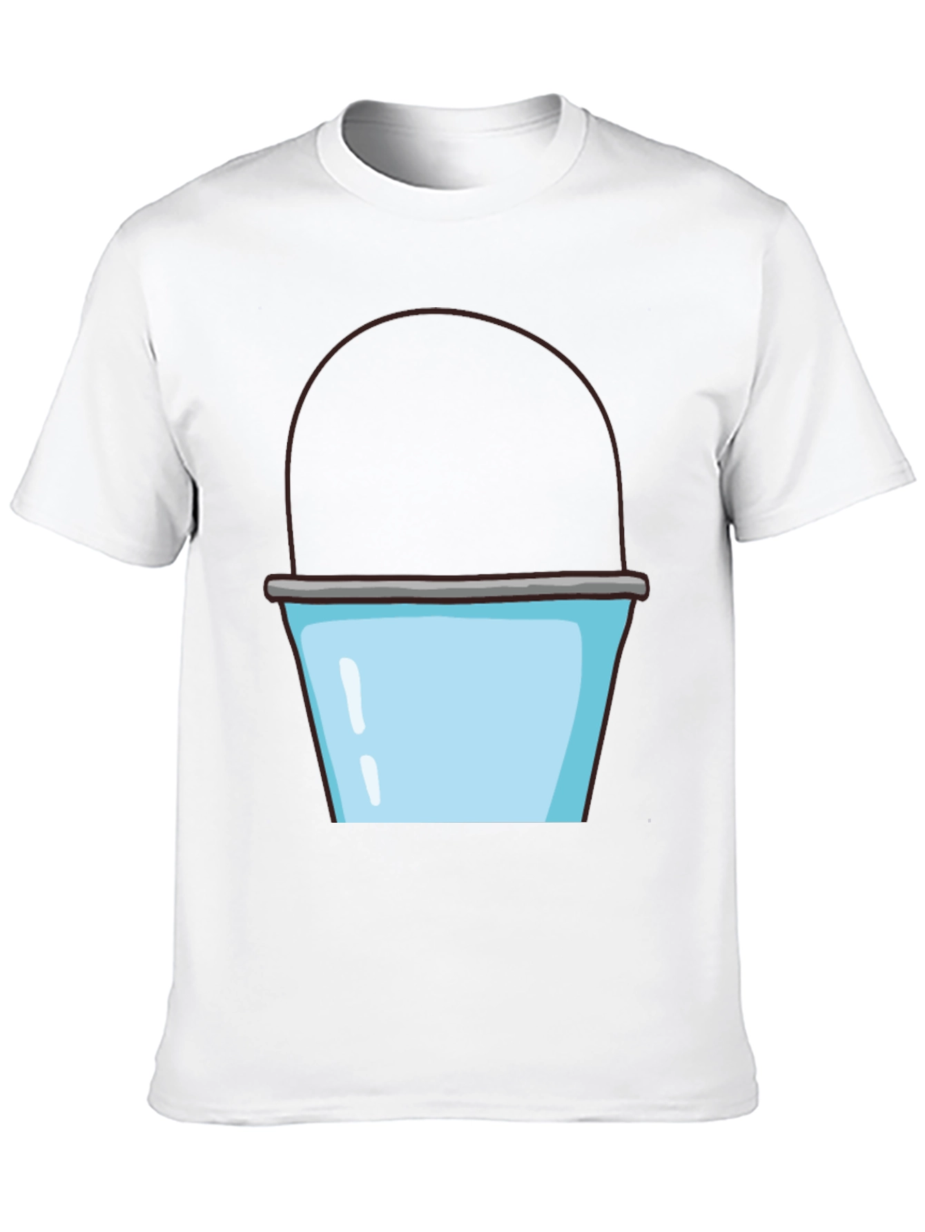 Black Bucket Graphic T-Shirt - Fun Novelty Tee view 10