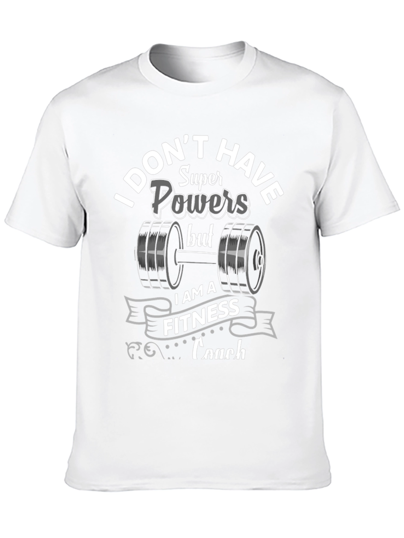 Black Fitness Coach T-Shirt - Super Powers Alternative view 10