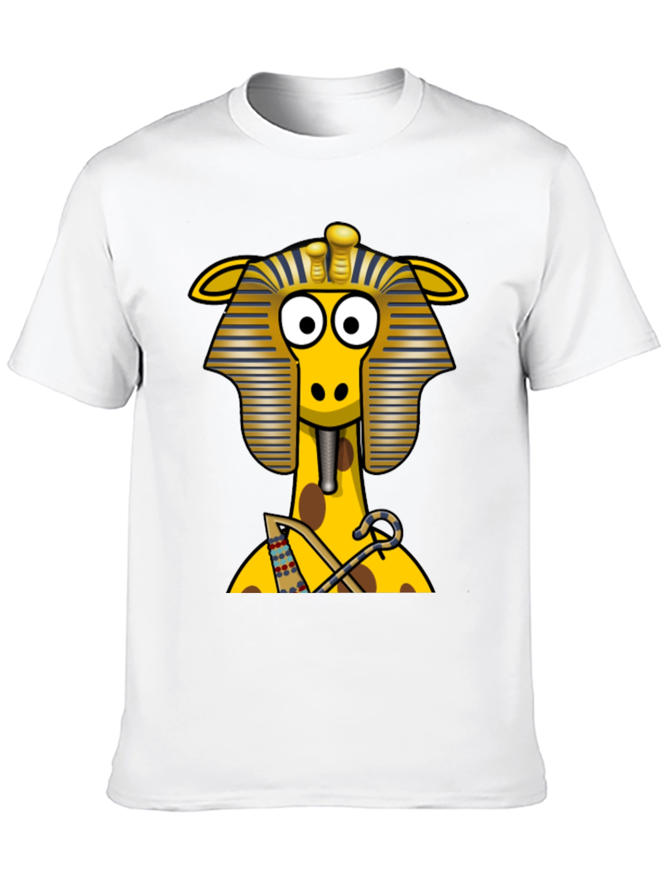 Black Egyptian Giraffe T-Shirt - Novelty Print view 10