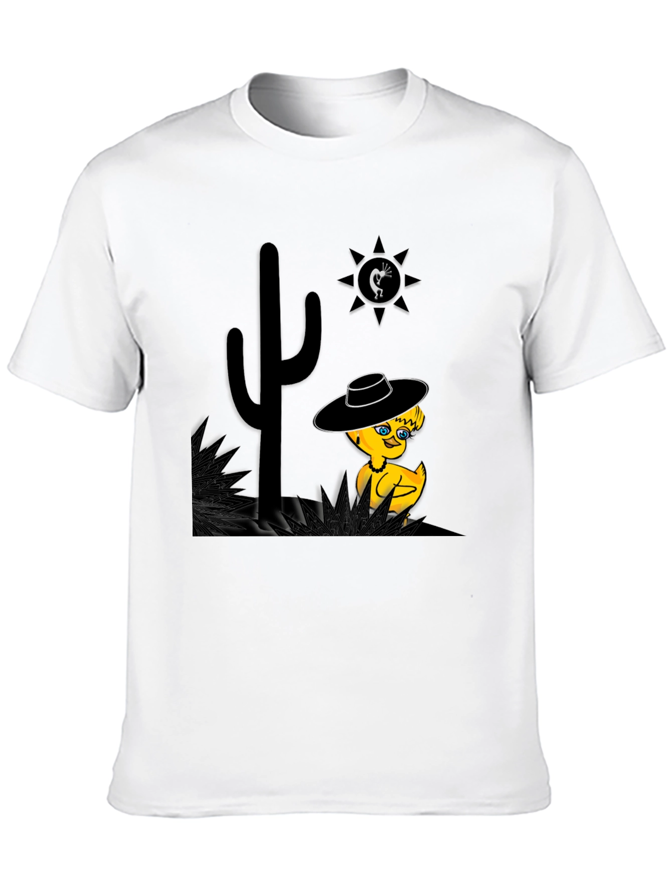 Black Desert Duck T-Shirt - Whimsical Western Tee view 10
