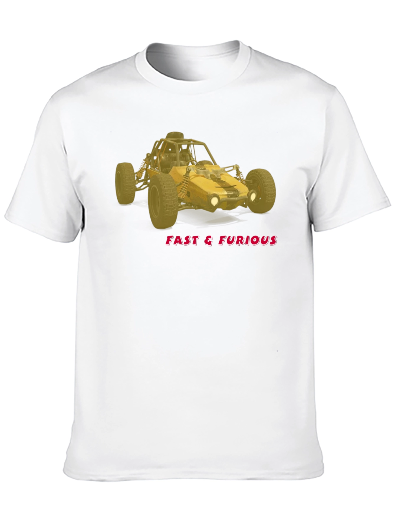 Black Fast & Furious Off-Road Buggy Black T-Shirt view 10