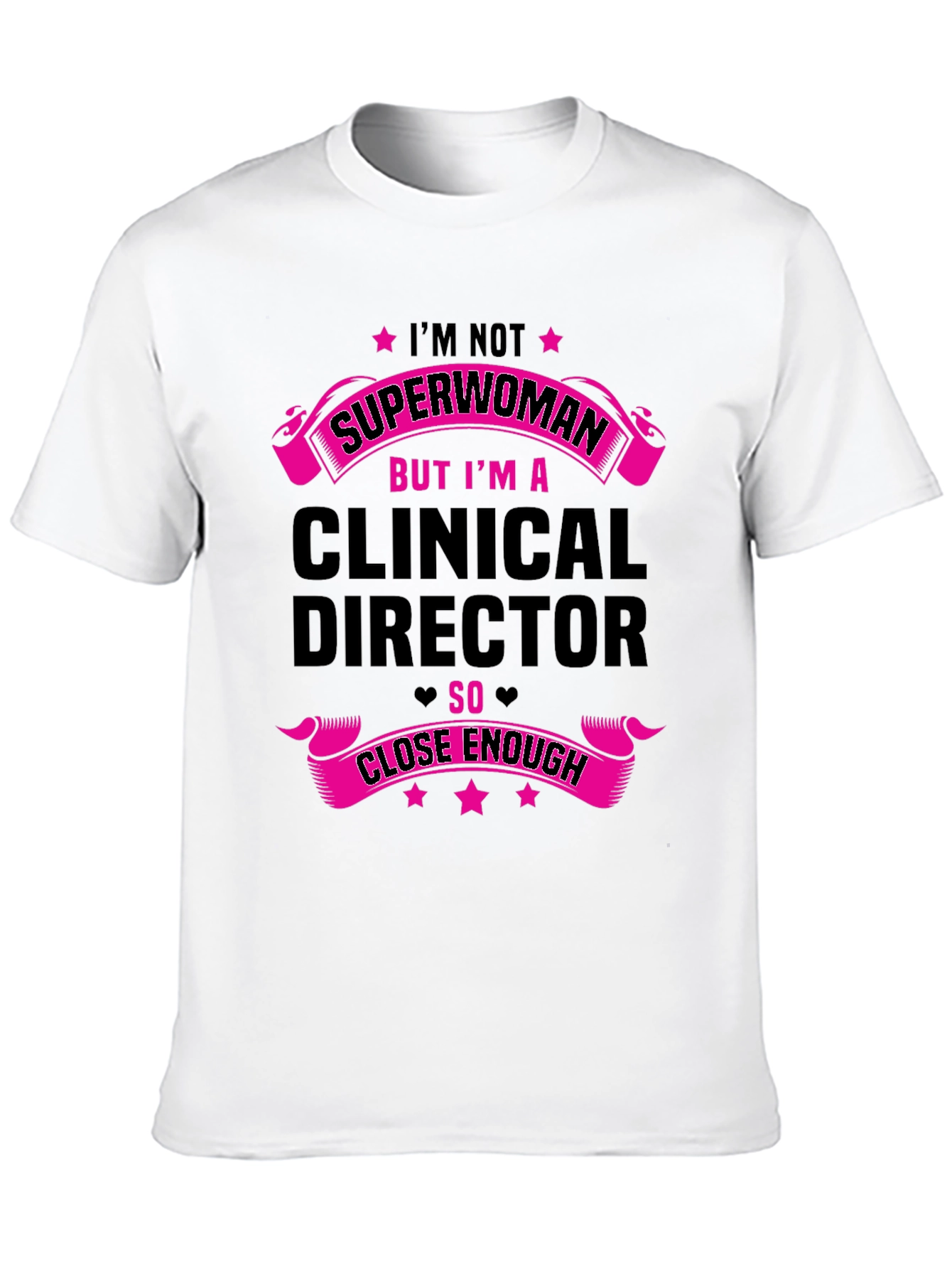 Black Clinical Director Superwoman Funny T-Shirt view 10