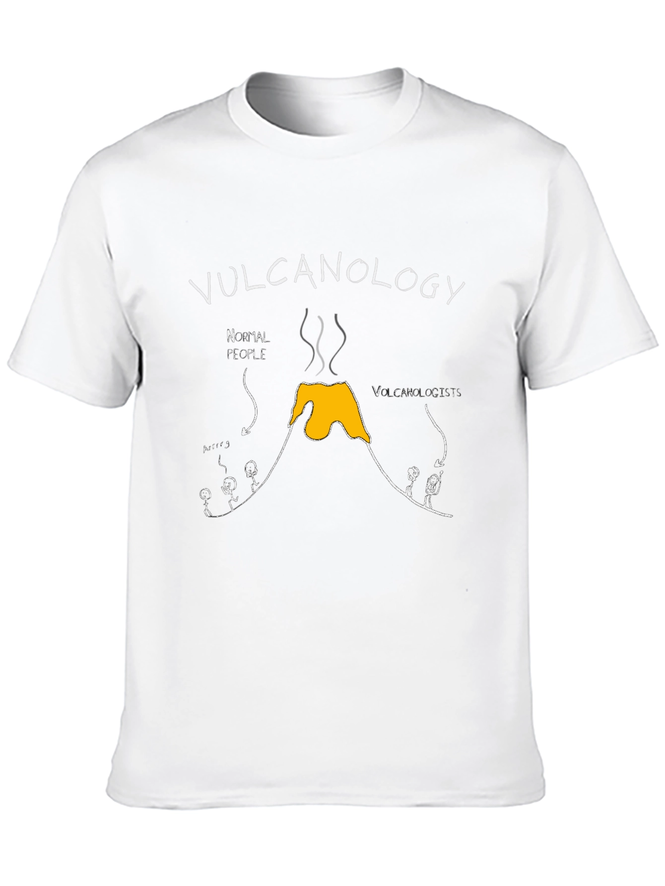 Black Vulcanology T-Shirt - Funny Science Tee view 10