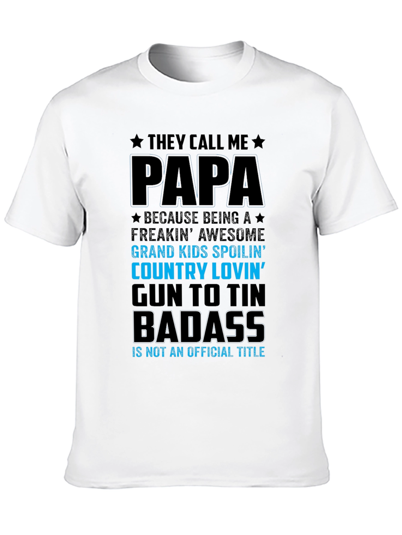 Black Papa Badass Graphic T-Shirt view 10