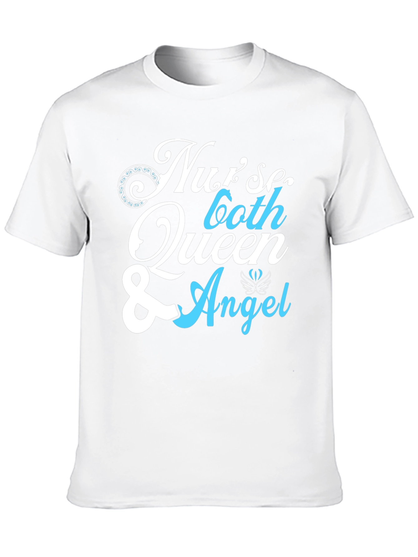 Black Nurse Queen & Angel Graphic T-Shirt - Unisex view 10