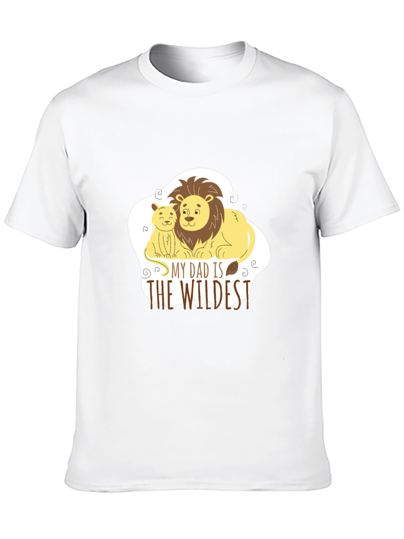 Black Dad & Cub Lion Graphic Tee - The Wildest Dad! view 10