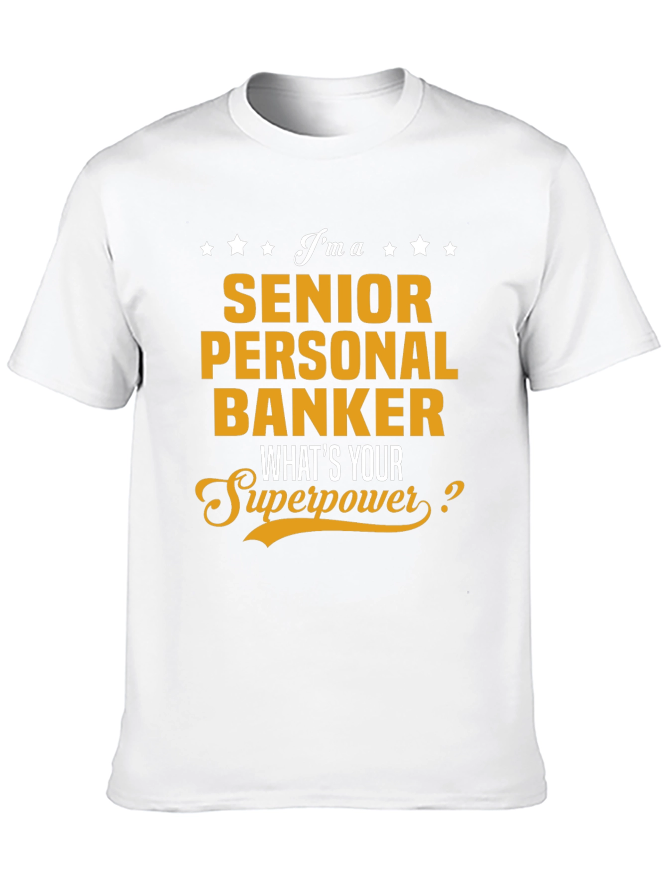 Black Senior Personal Banker T-Shirt - Superpower Tee view 10