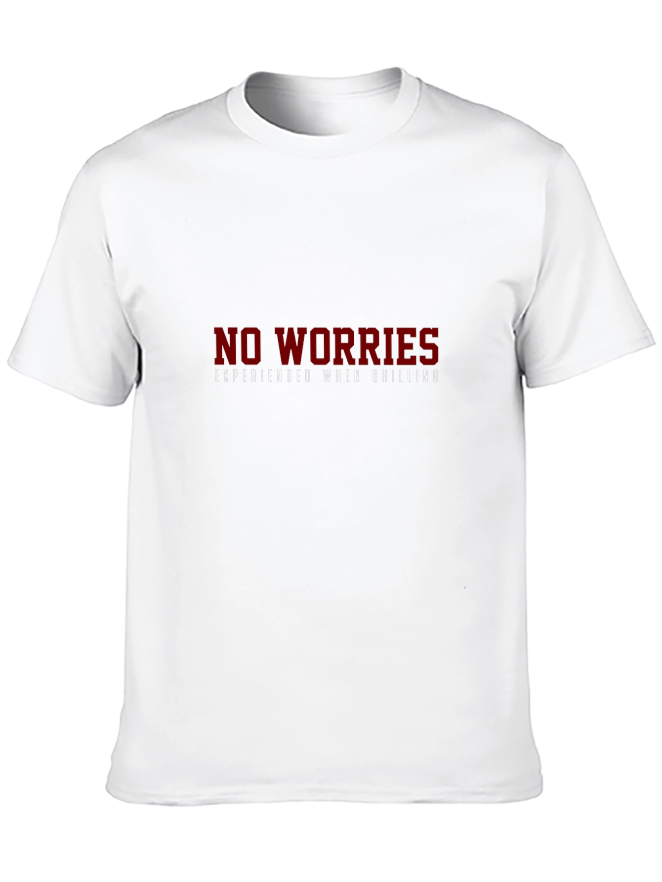 Black No Worries Chilling Black T-Shirt view 10