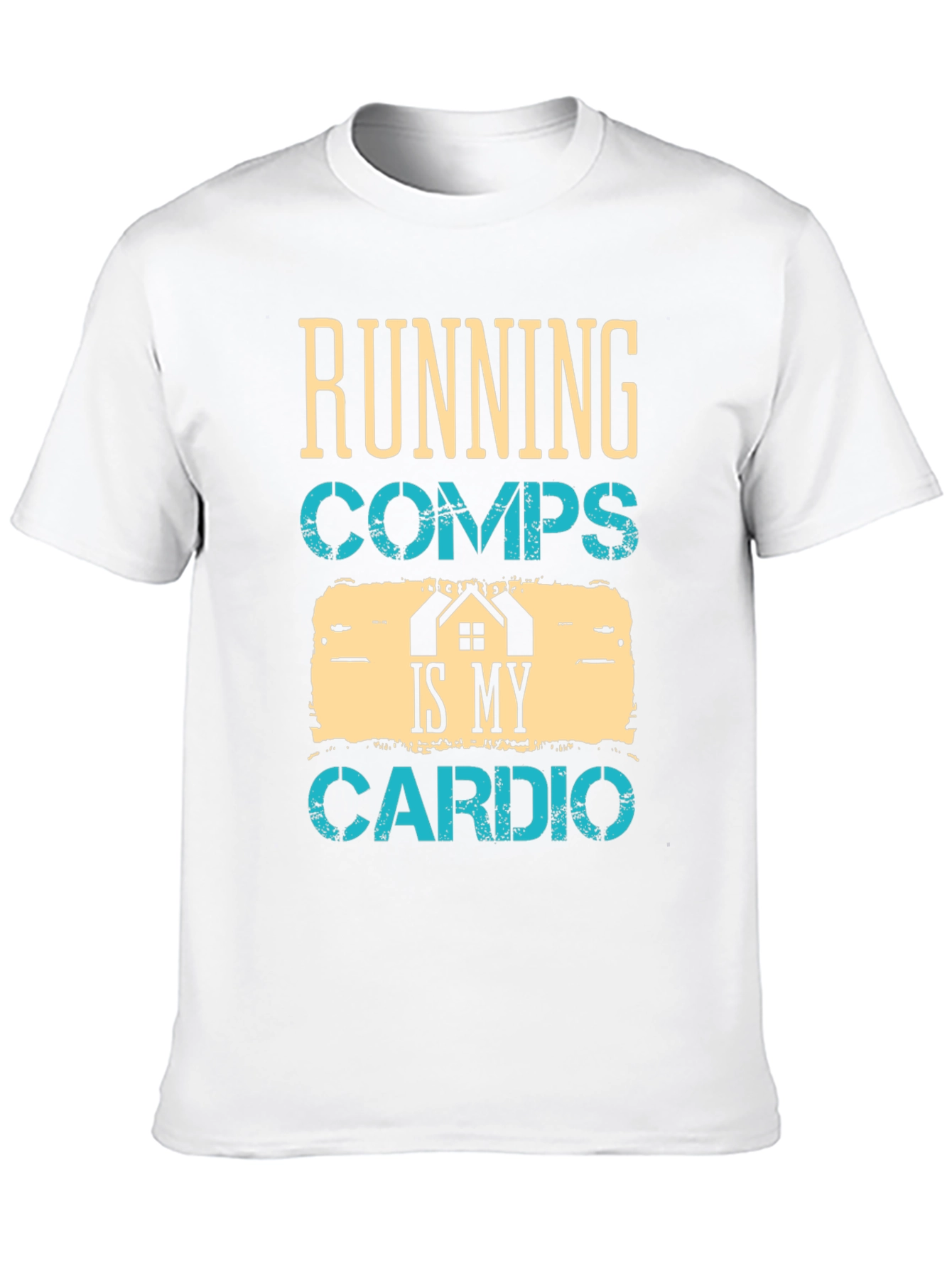 Black Running Comps Is My Cardio Graphic T-Shirt view 10