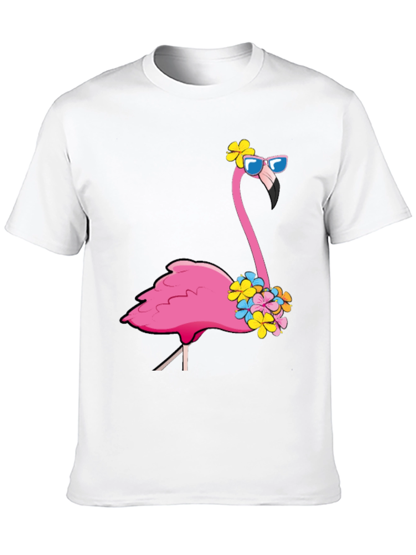 Black Cool Flamingo T-Shirt - Summer Vibes view 10