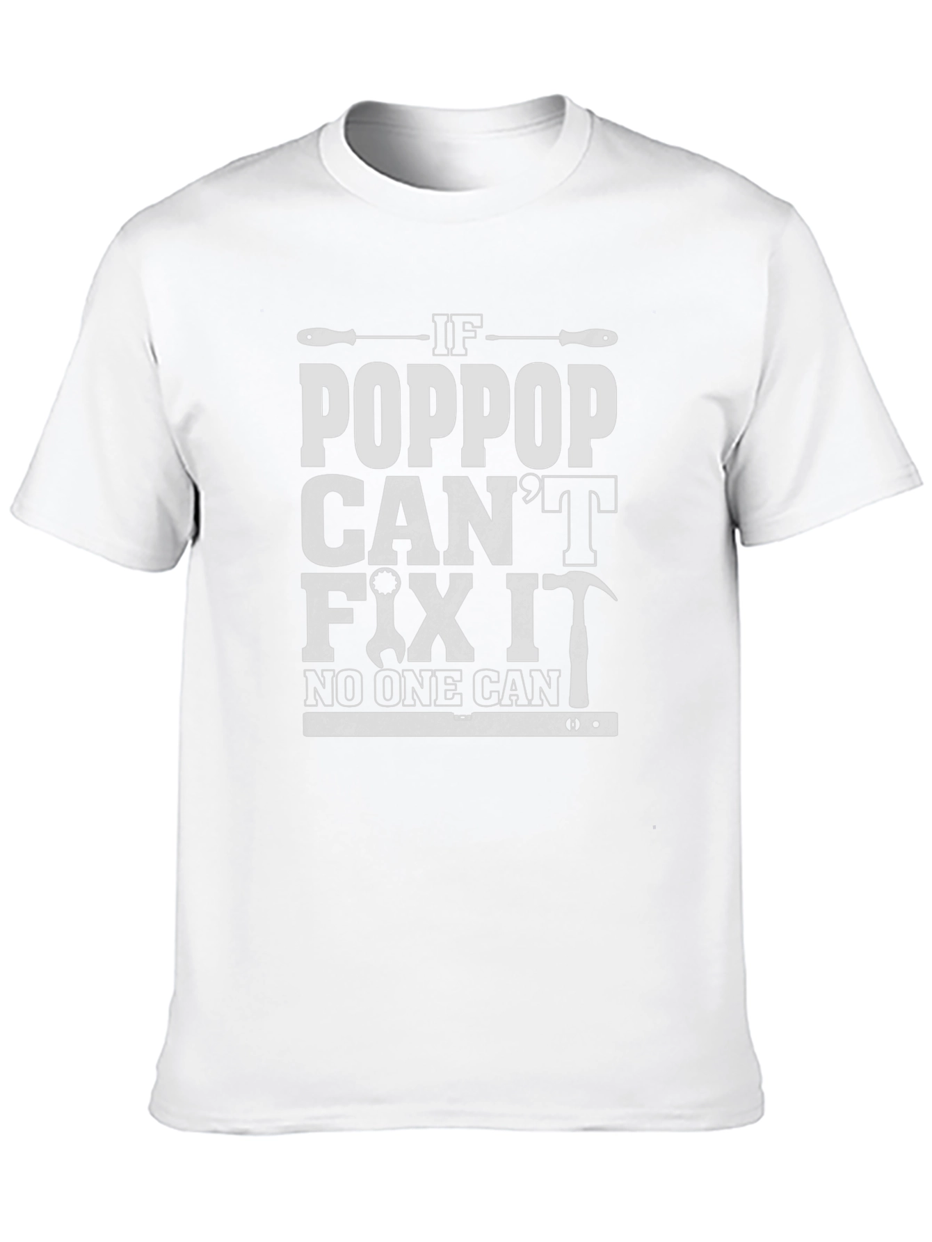 Black Poppop Can Fix It T-Shirt view 10