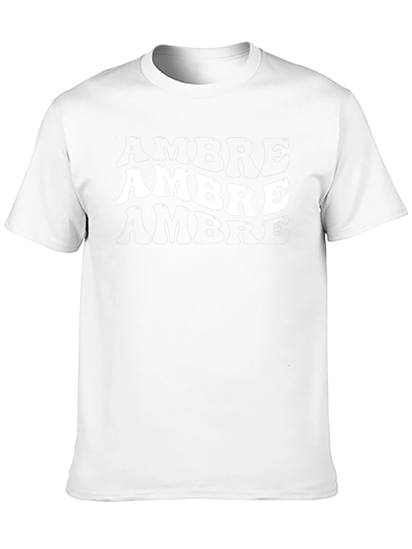 Black Ambre Retro Wordmark T-Shirt - Casual Black Tee view 10