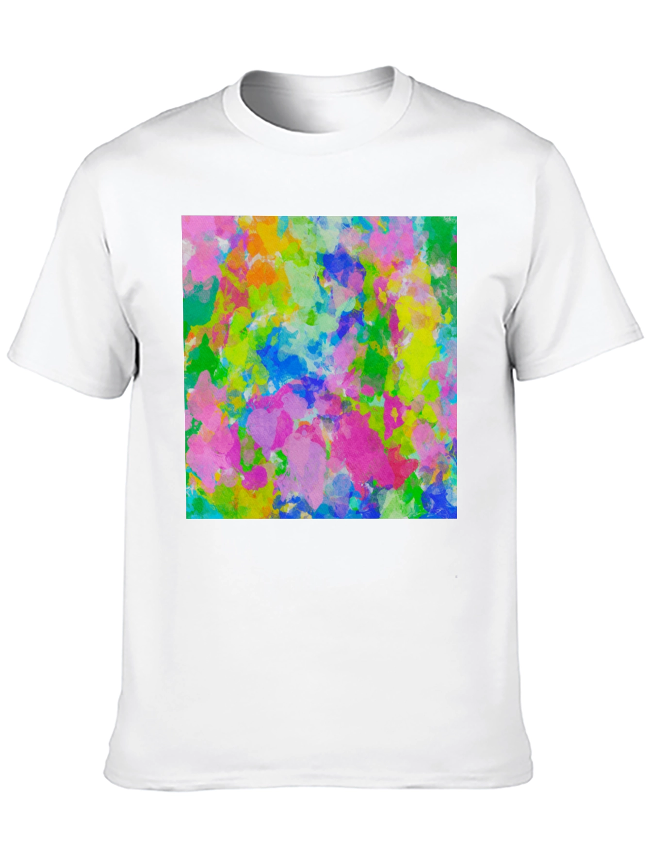 Black Abstract Art Print Black T-Shirt view 10