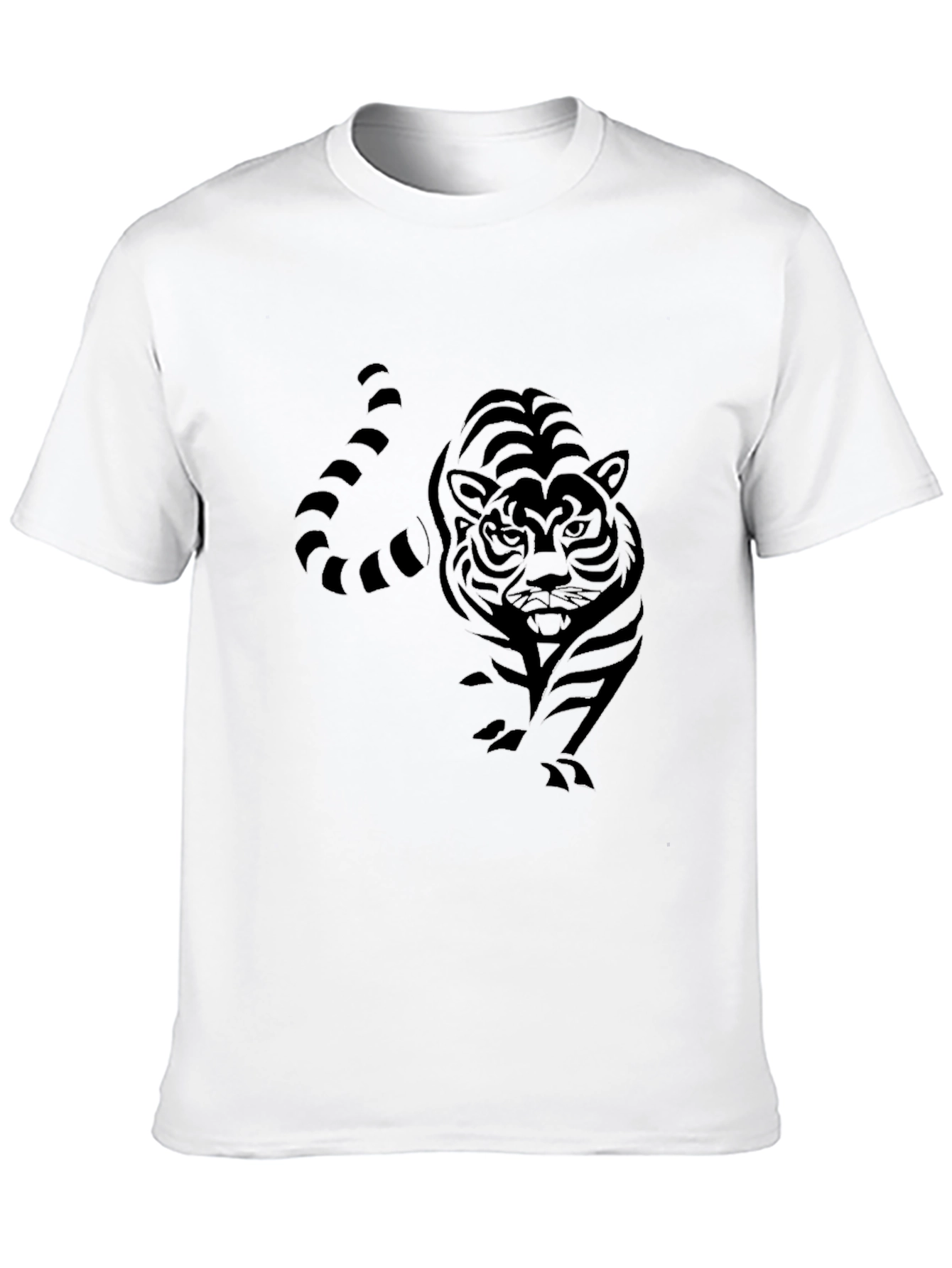 Black Black Tiger Graphic Tee - Men's Fashion view 10