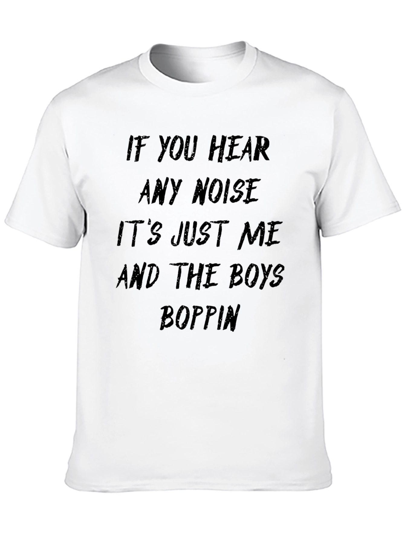 Black If You Hear Any Noise T-Shirt - Men's Black Graphic Tee view 10