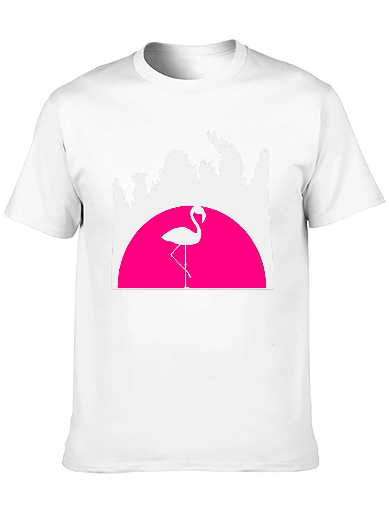 Black Retro Flamingo T-Shirt - Sunset Graphic Tee view 10
