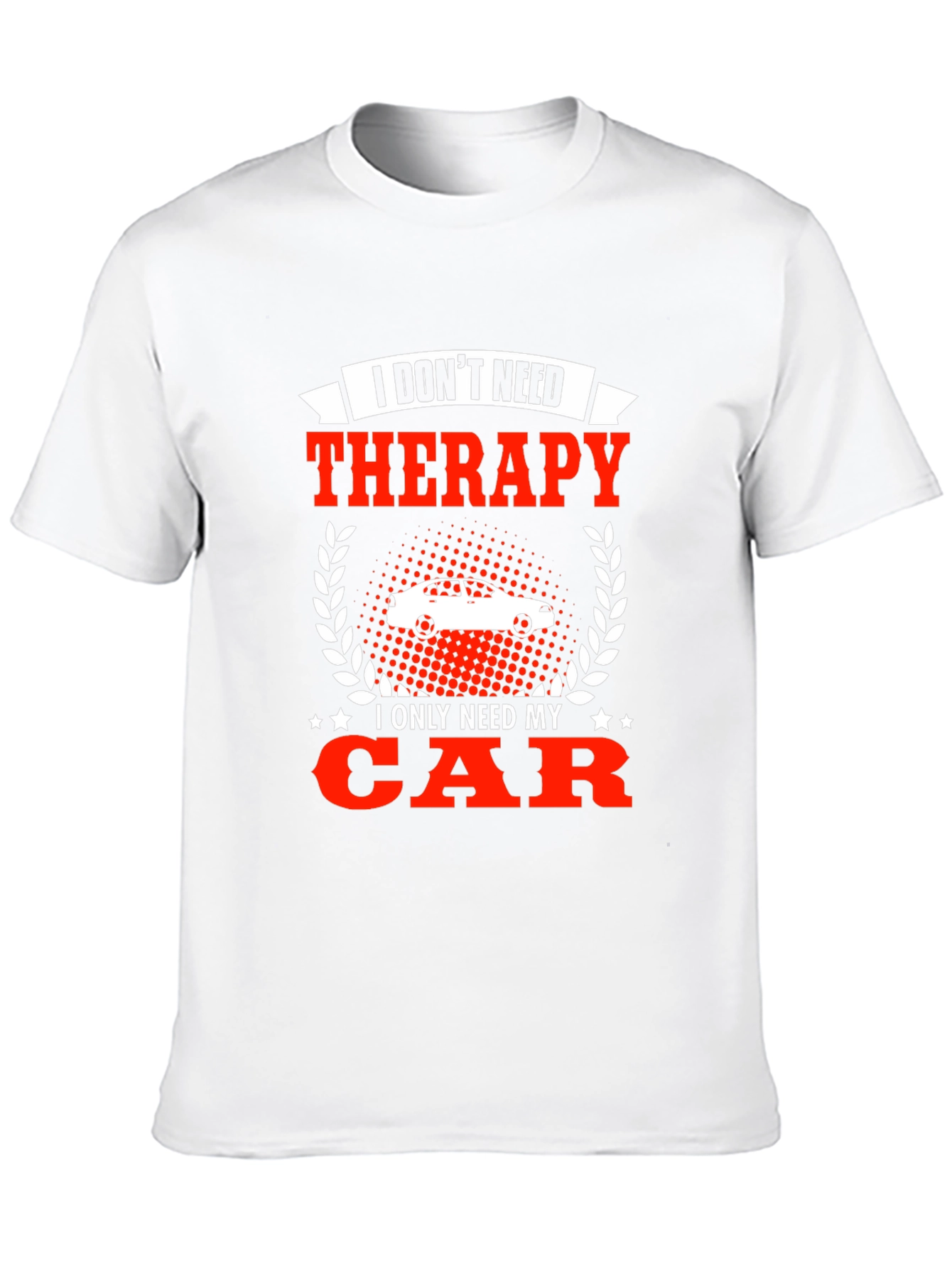 Black Funny Car Lover T-Shirt - Therapy Alternative view 10
