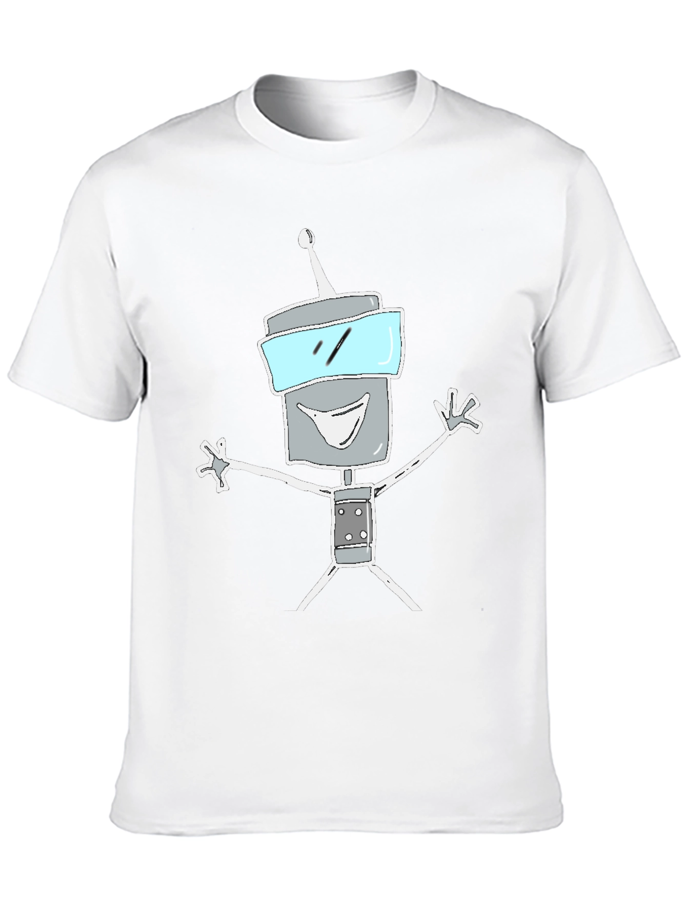 Black Robot Graphic Tee - Funky Casual Style view 10