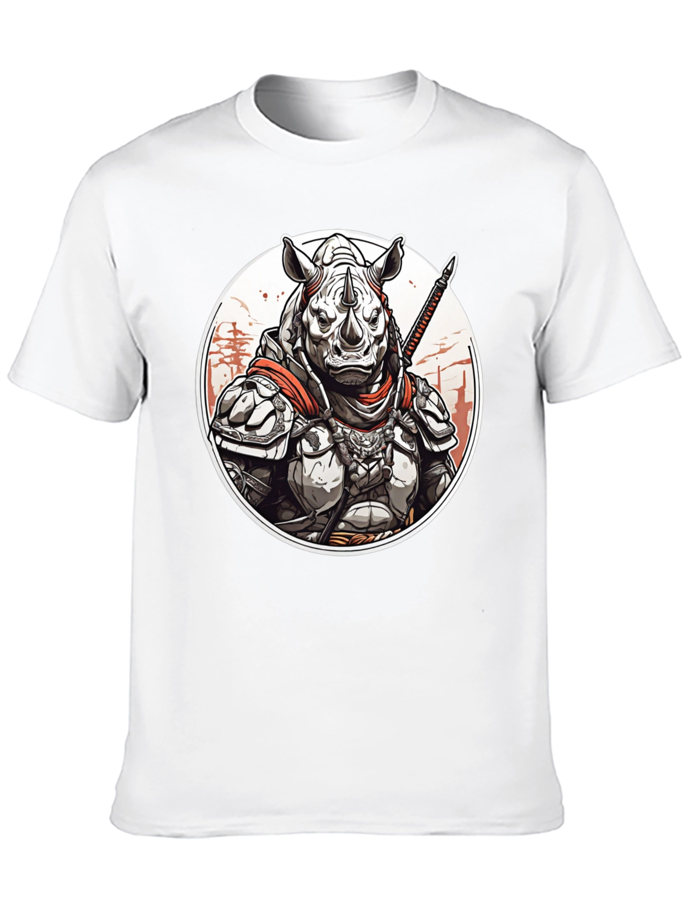Black Rhino Samurai Graphic Tee - Black Cotton Blend view 10