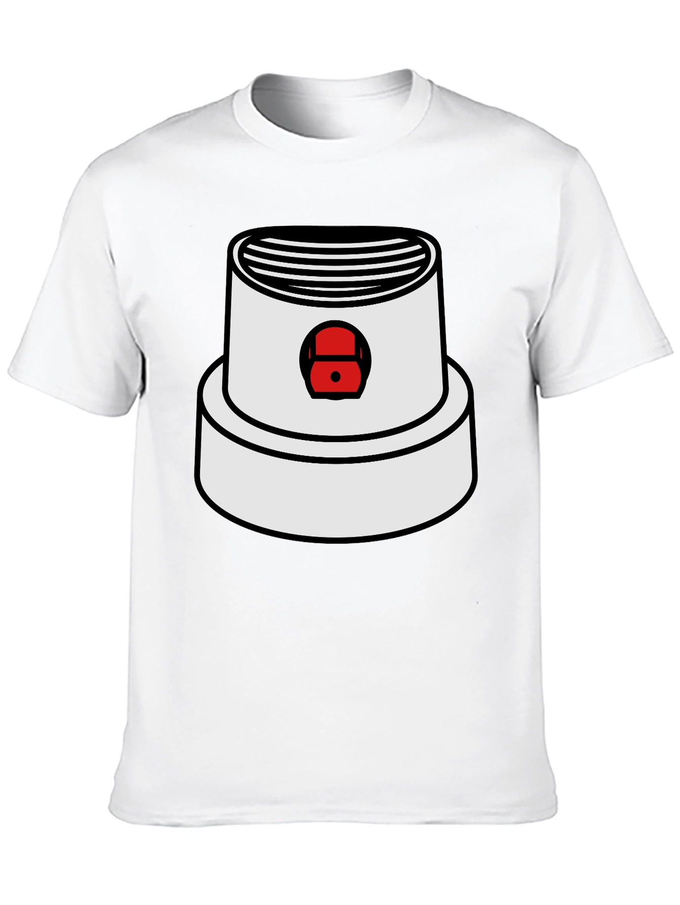 Black Spray Paint Cap Graphic Tee view 10