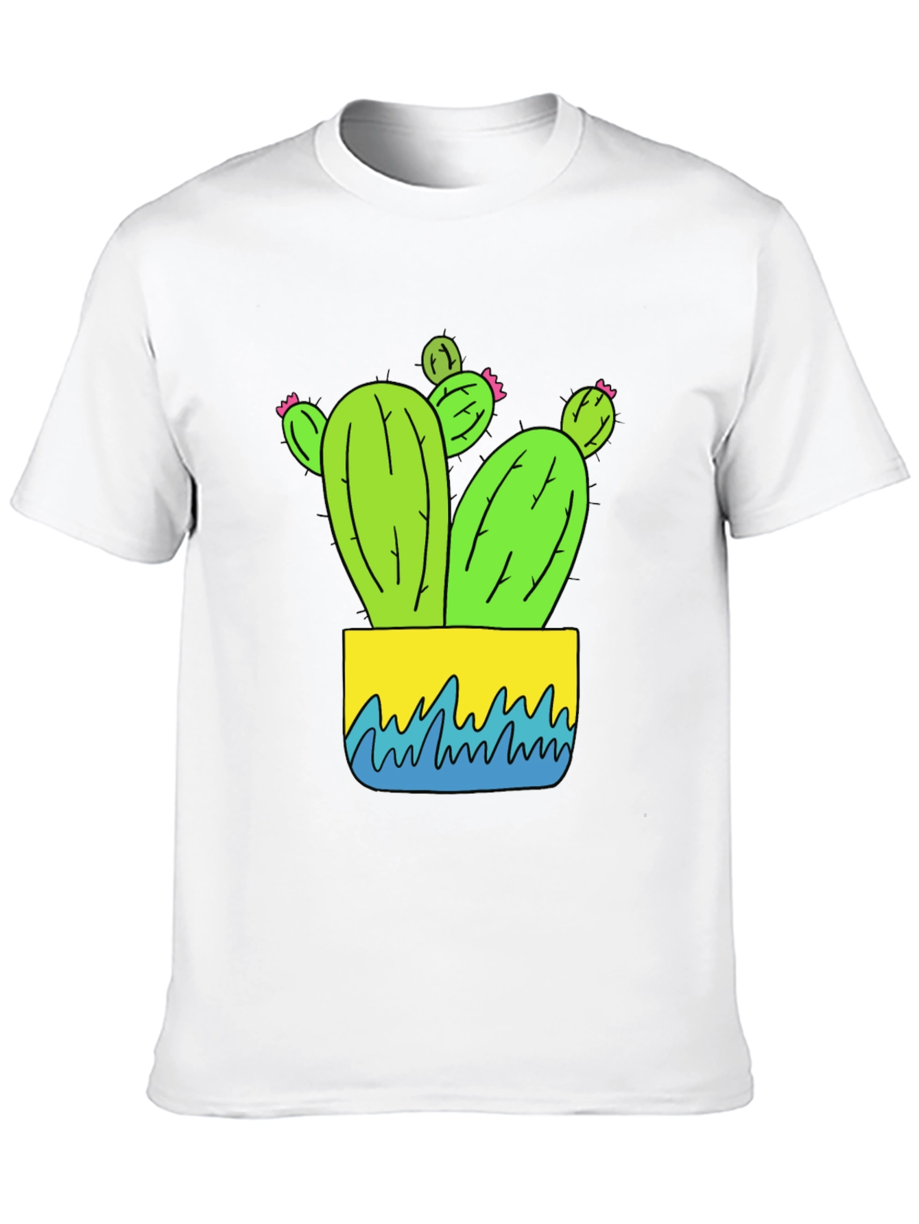 Black Cactus Graphic Tee - Black view 10