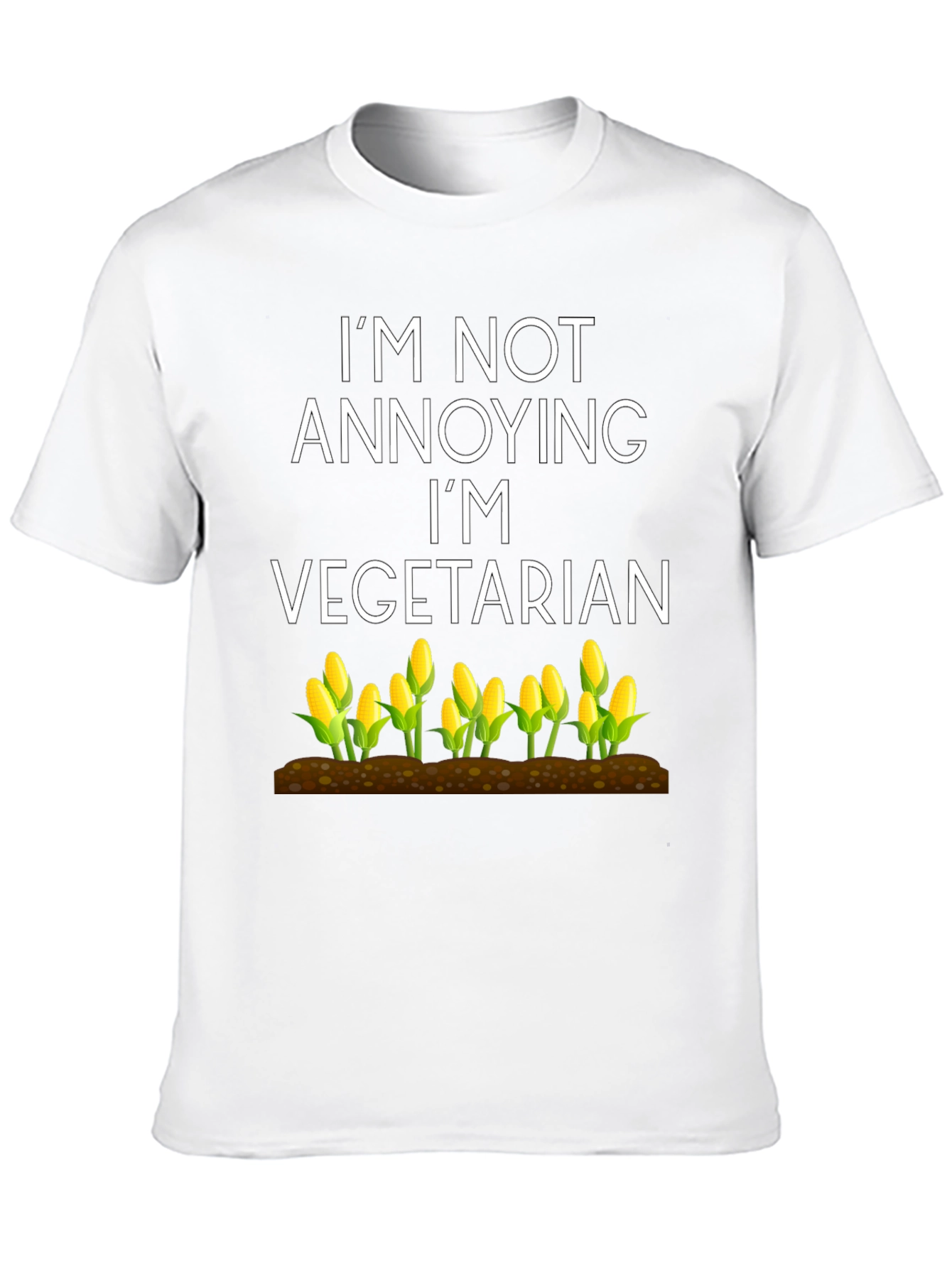 Black Vegetarian Corn Graphic Tee view 10