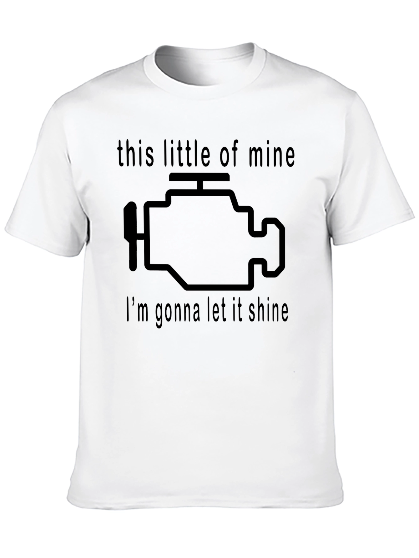 Black Check Engine Tee - This Little Light of Mine T-Shirt view 10