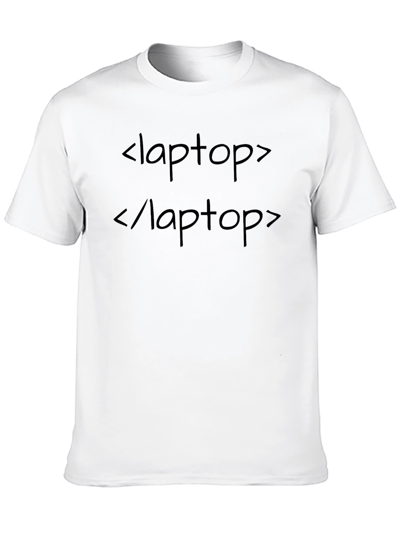 Black Laptop HTML Tag T-Shirt - Coding Gift view 10