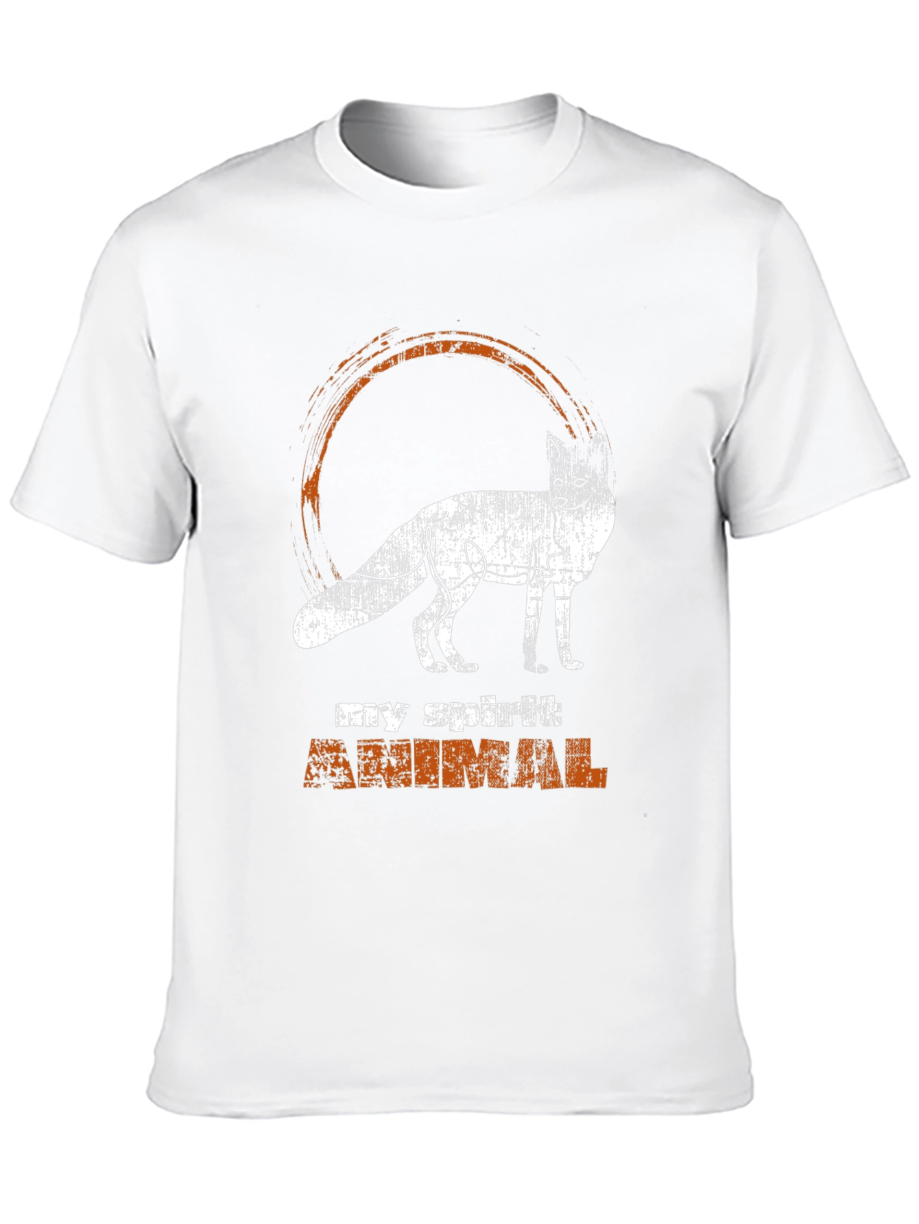 Black Spirit Animal Fox Graphic Tee - Black view 10