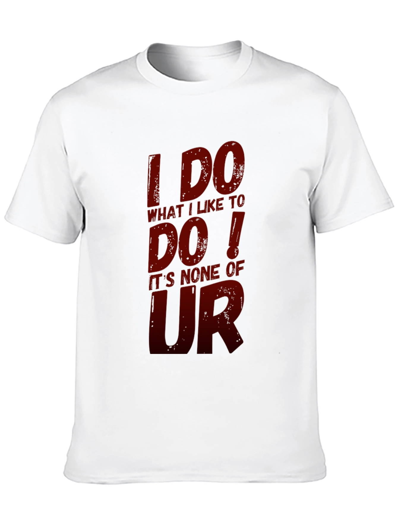 Black I DO What I Like Graphic Tee - Black Casual T-Shirt view 10