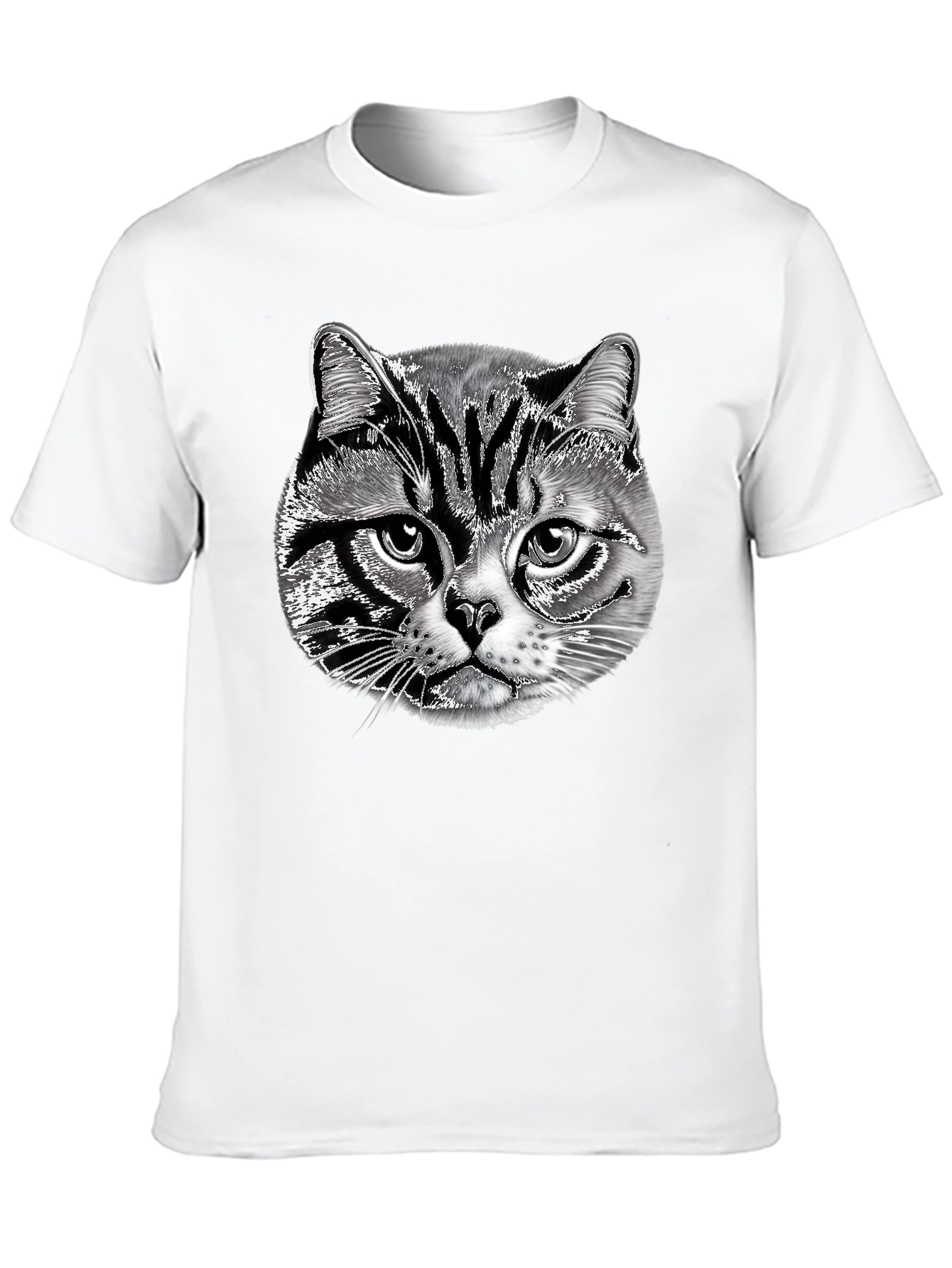 Black Cool Cat Graphic Black T-Shirt view 10