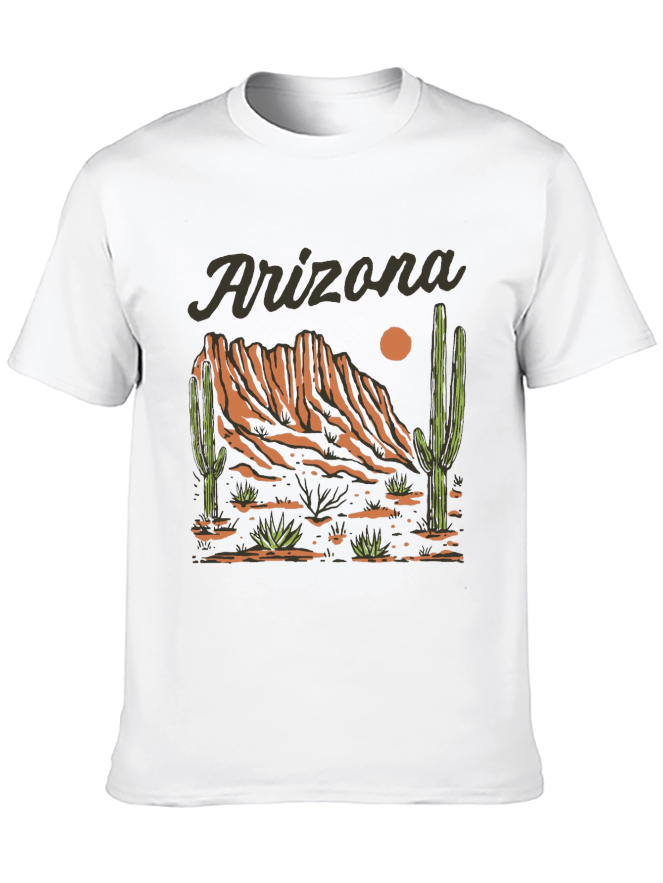 Black Arizona Desert Graphic T-Shirt view 10