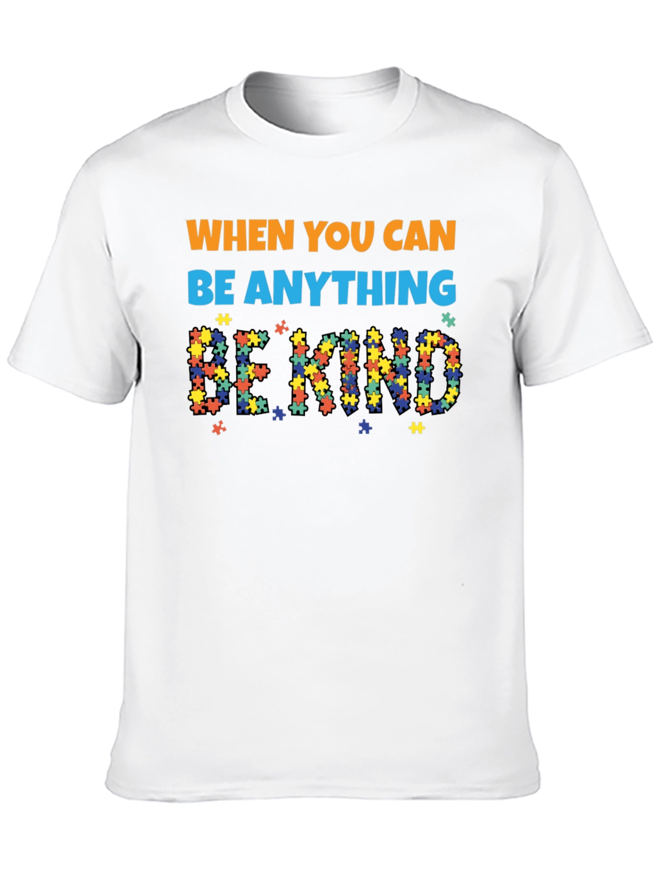 Black Be Kind Autism Awareness T-Shirt view 10